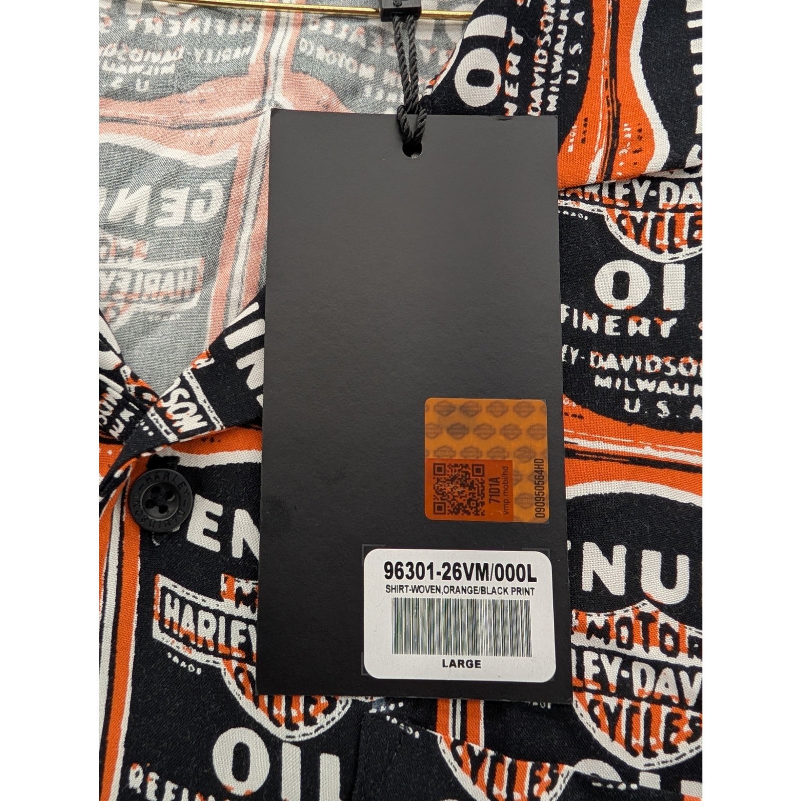 Harley Davidson NWT Harley Davidson Men's H-D Essential Oil Can Aloha Shirt Size US M / EU 48-50 / 2 - 4 Thumbnail