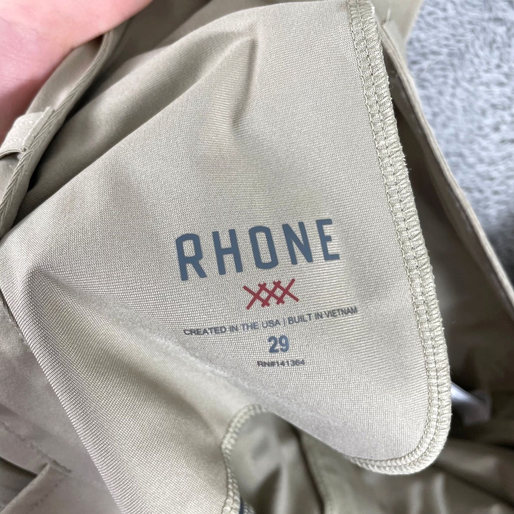 Rhone Rhone Commuter Pants Mens 29 Khaki Tan Slim Fit Performance Stretch Chino - Pre-Owned Size US 29 - 4 Thumbnail