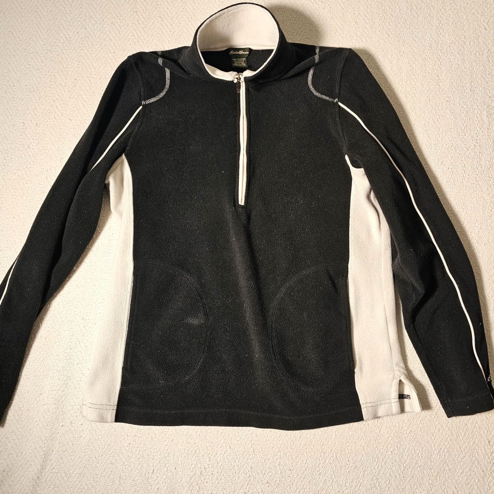 Eddie Bauer Eddie Bauer Women's Size Medium Black Half Zip Long Sleeve Knit Pullover Sweater Size M / US 6-8 / IT 42-44 - 5 Thumbnail