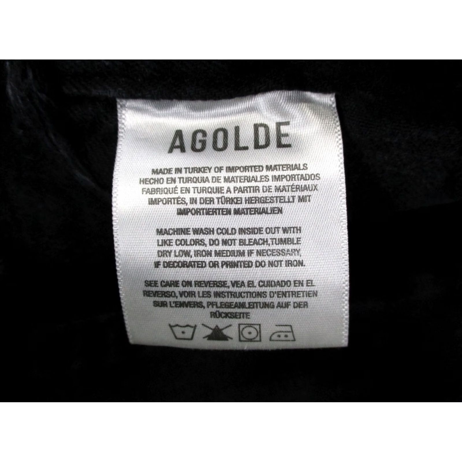 Agolde AGOLDE Jacket Womens M Black Charli Denim Trucker Workwear Outdoor Cropped Shirt Size 28" / US 6 / IT 42 - 7 Thumbnail