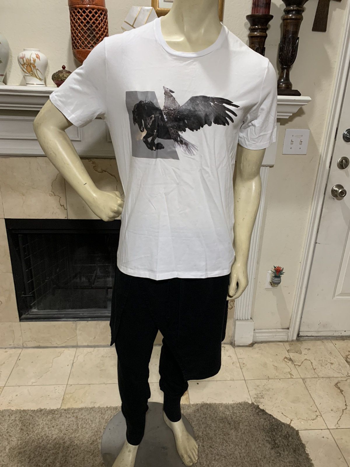 Neil Barrett Horse Eagle T shirt Size US L / EU 52-54 / 3 - 1 Thumbnail