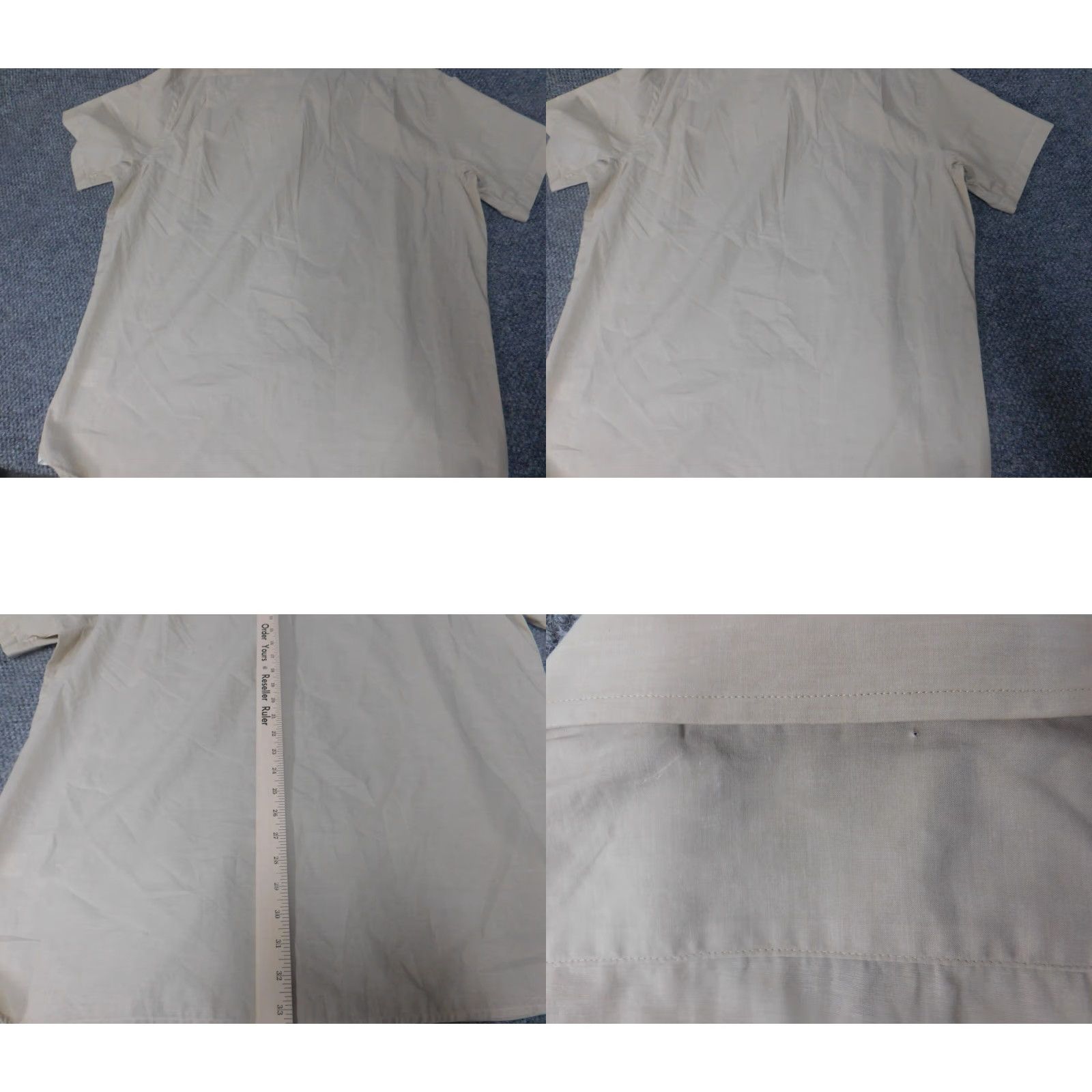 Cremieux Cremieux Shirt Men XL Beige Button-Down Short Sleeve Collared Knit Cotton Polyester Button-Up Men's Regular Beige Size US XL / EU 56 / 4 - 8 Thumbnail