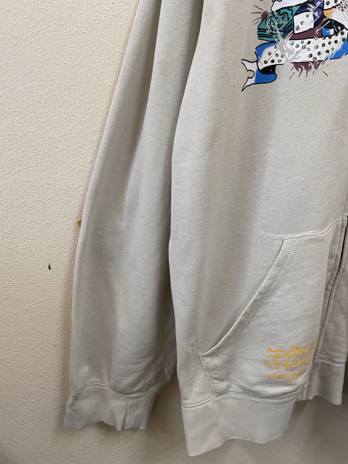 Ed Hardy Rare Vtg Ed Hardy Hoodie Zip Up Size US XXL / EU 58 / 5 - 10 Thumbnail