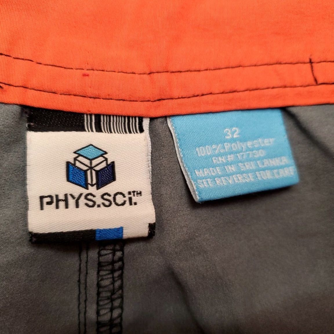 Swims Phys.Sci Board Shorts Men 32 Orange Flame Hybrid Performance Swim Beach Surf Bermuda Casual Summer Moisture Wicking Quick Dry Pockets Logo Size US 32 / EU 48 - 3 Thumbnail