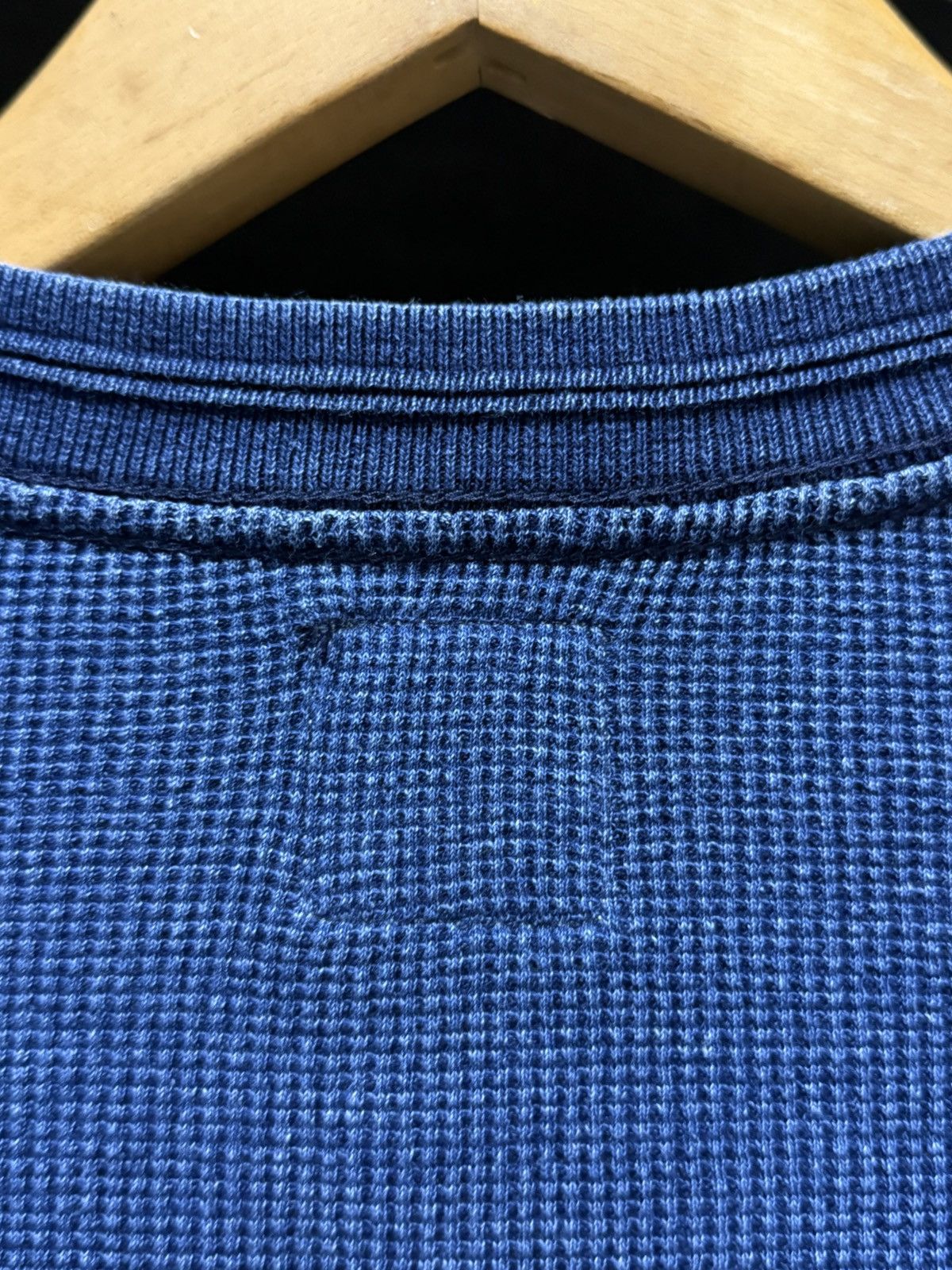 Blue Blue Japan × Fruit Of The Loom × Indigo Vintage Blue Blue Fruit Of The Loom Indigo Waffle Knit tee Size US M / EU 48-50 / 2 - 7 Thumbnail
