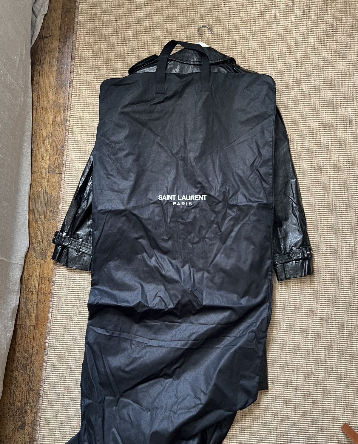 Saint Laurent Paris Saint Laurent black oversized trench coat Size US S / EU 44-46 / 1 - 10 Thumbnail