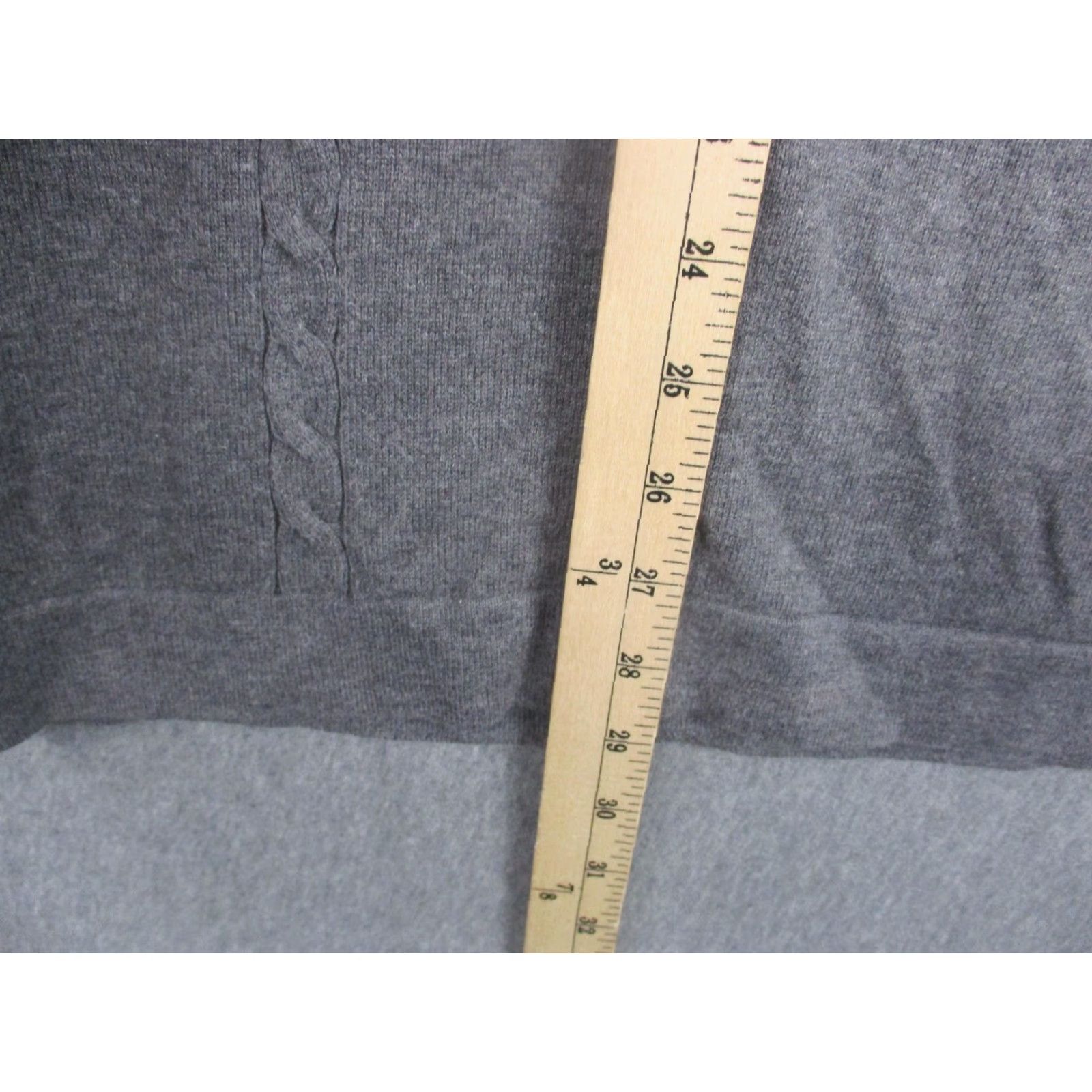 Nike VINTAGE Nike Sweater Mens XL Gray V Neck Cable Knit Cotton Pullover Golf Size US XL / EU 56 / 4 - 6 Thumbnail