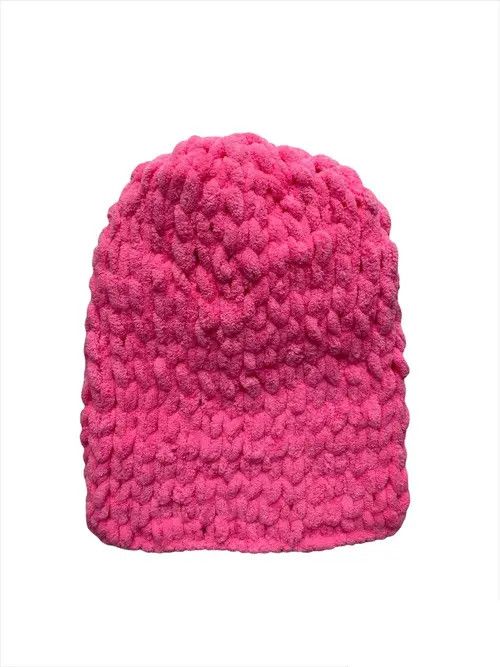 Aran Isles Knitwear × Handmade × Hypebeast Handmade Fluffy Knitted Balaclava Bunny Teddy Bear Style Size ONE SIZE - 3 Thumbnail