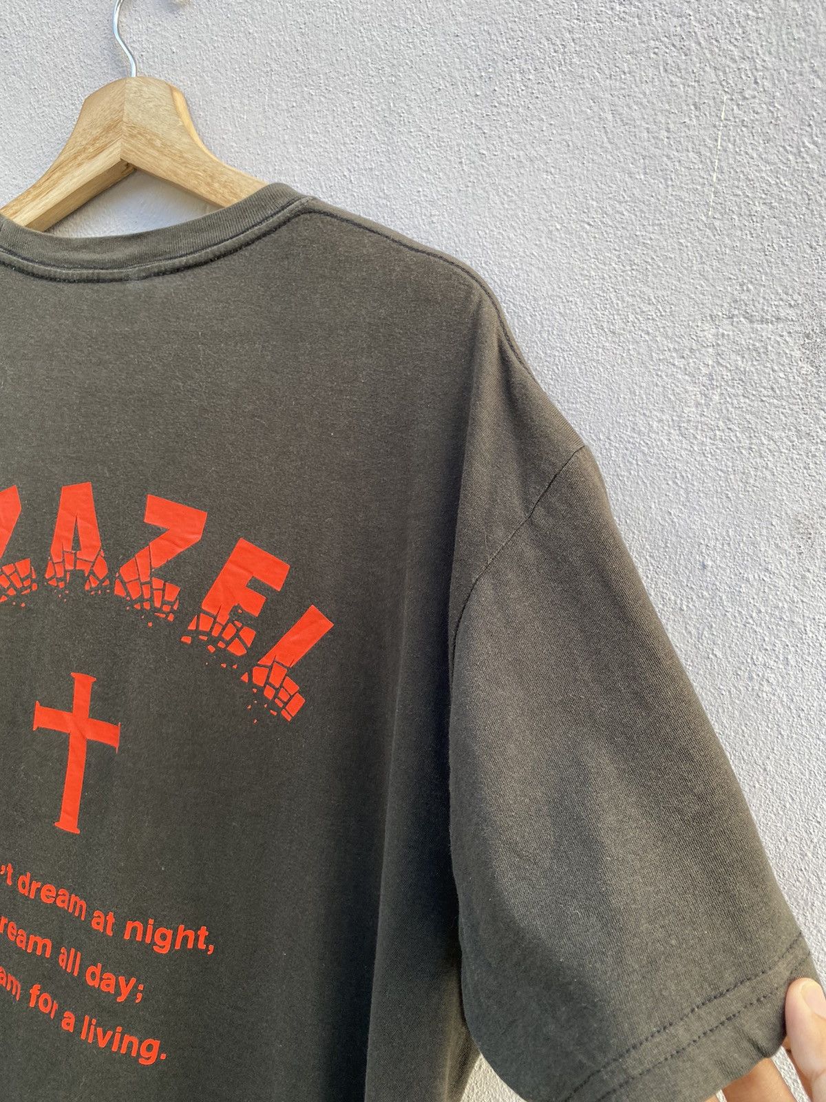 Designer × Japanese Brand × Vintage Vintage RARE 90s DEVIL AZAZEL T-Bar Distressed Tshirt Size US XL / EU 56 / 4 - 12 Thumbnail