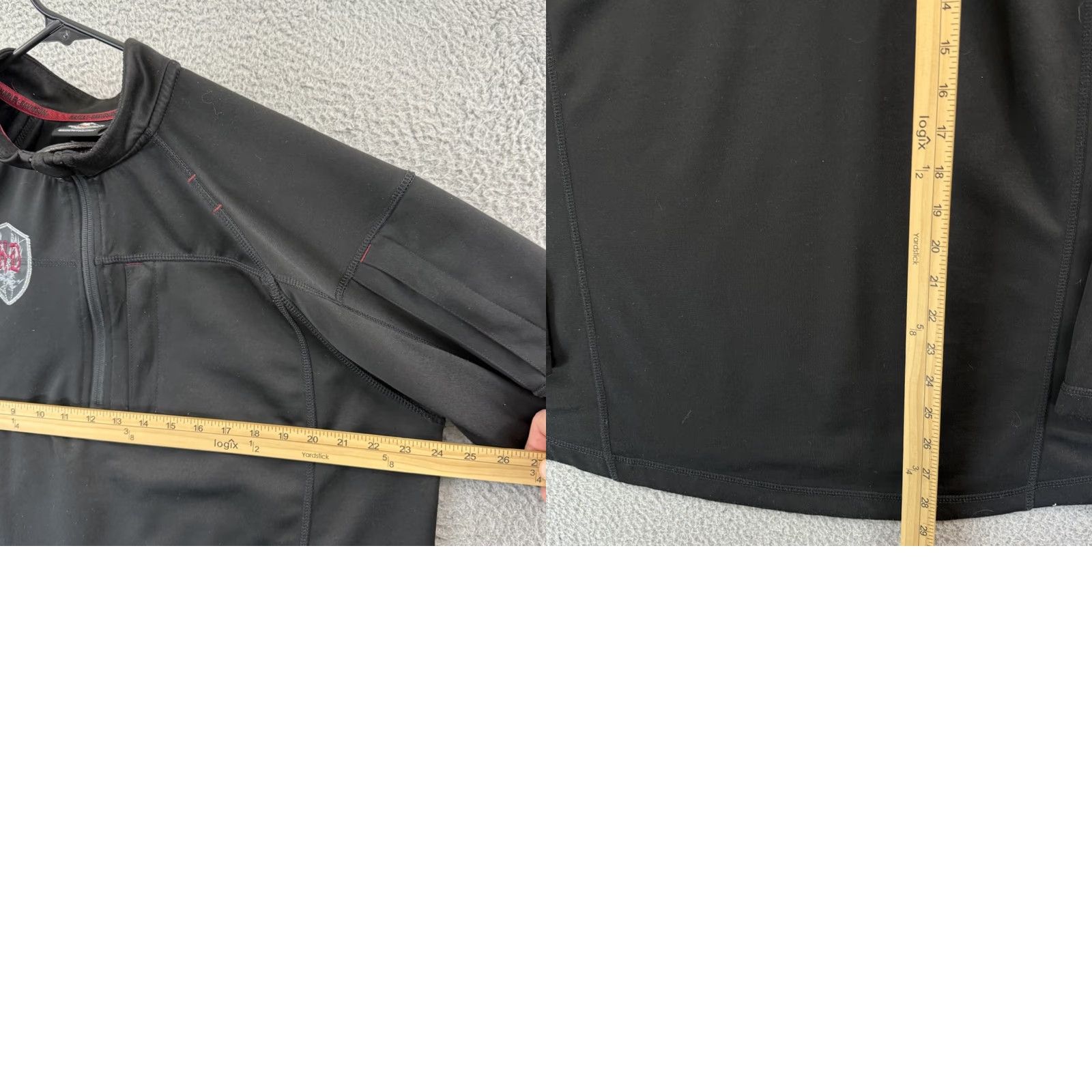 Harley Davidson Harley-Davidson Shirt Mens Large Black Performance Quarter Zip Riding Motorcycle Size US L / EU 52-54 / 3 - 8 Thumbnail