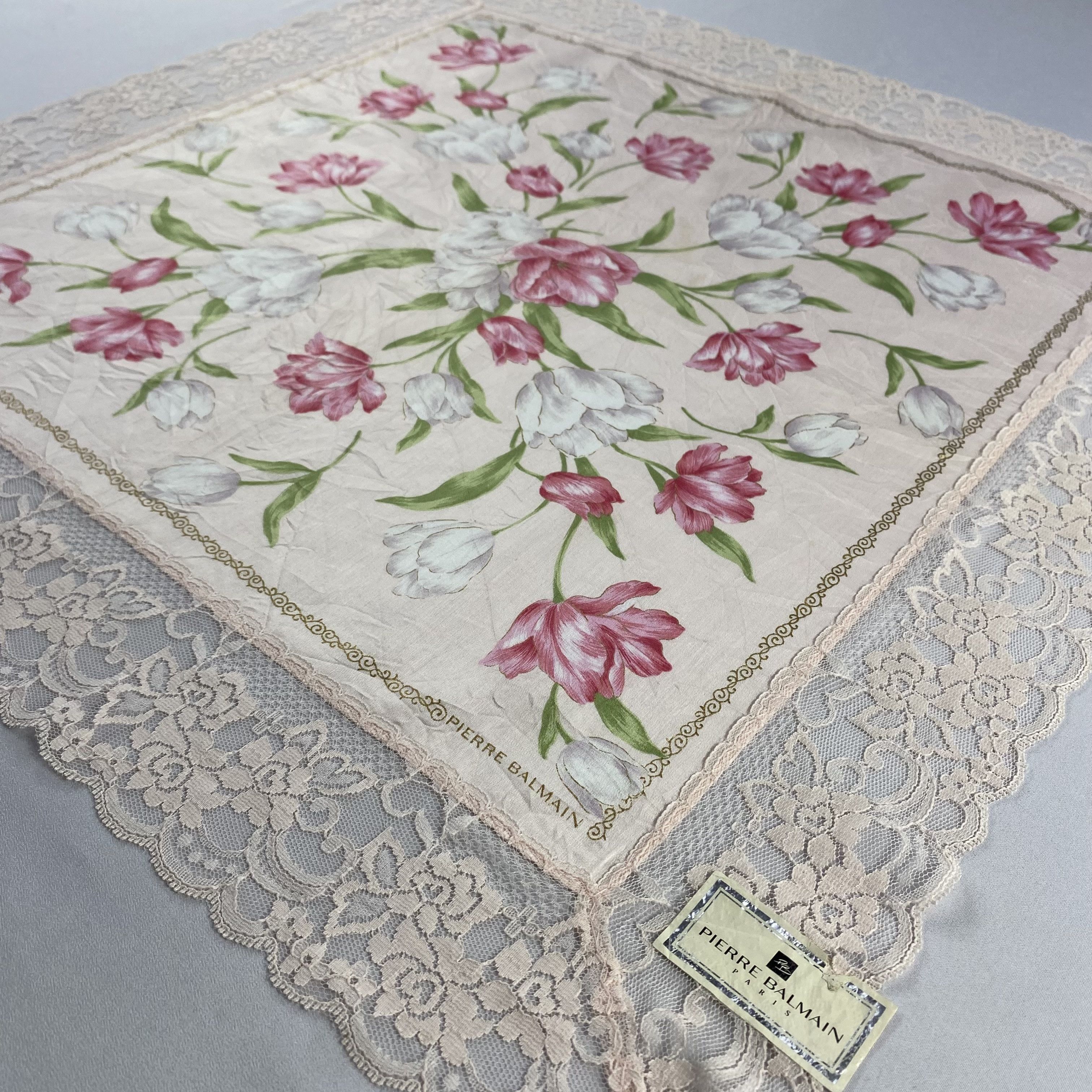 Pierre Balmain × Vintage Pierre Balmain Bandana/ Handkerchief / Neckerchief-P1752 Size ONE SIZE - 2 Thumbnail