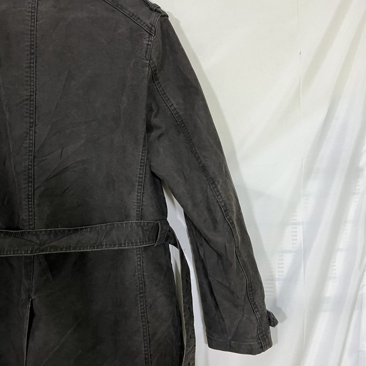 FrenchTrotters VINTAGE RADMESS MEN’S BIGI HEAVYWEIGHT BELTED TRENCH COAT Size US M / EU 48-50 / 2 - 13 Thumbnail
