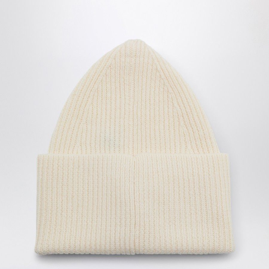 Off-White o1d2blof0924 Size: OS / Wool Cap With Logo in Ivory Size ONE SIZE - 2 Thumbnail