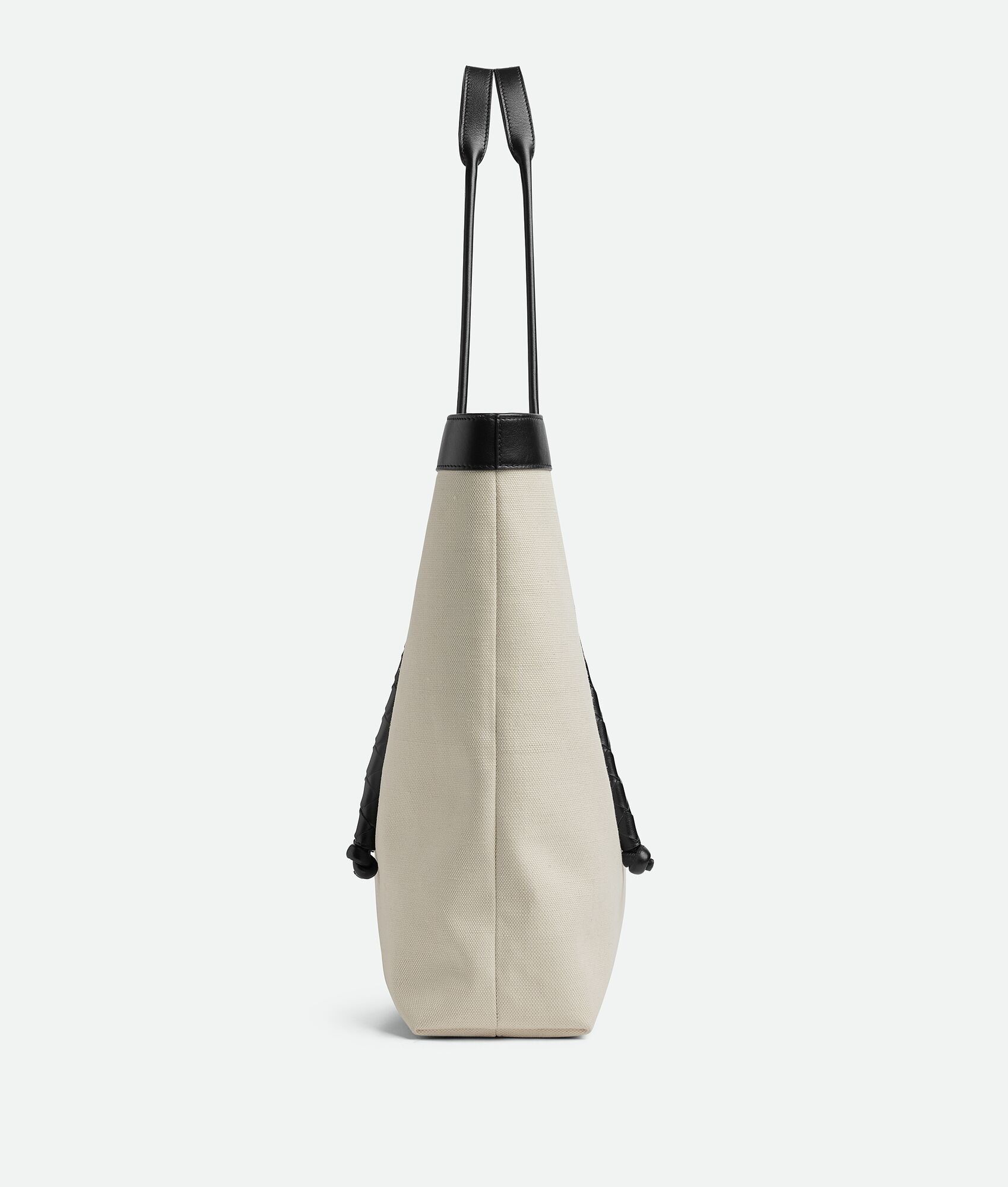 Bottega Veneta o1loc1c0325 Size:OS / 755776 Portello Tote Bag Natural/Black Size ONE SIZE - 2 Thumbnail