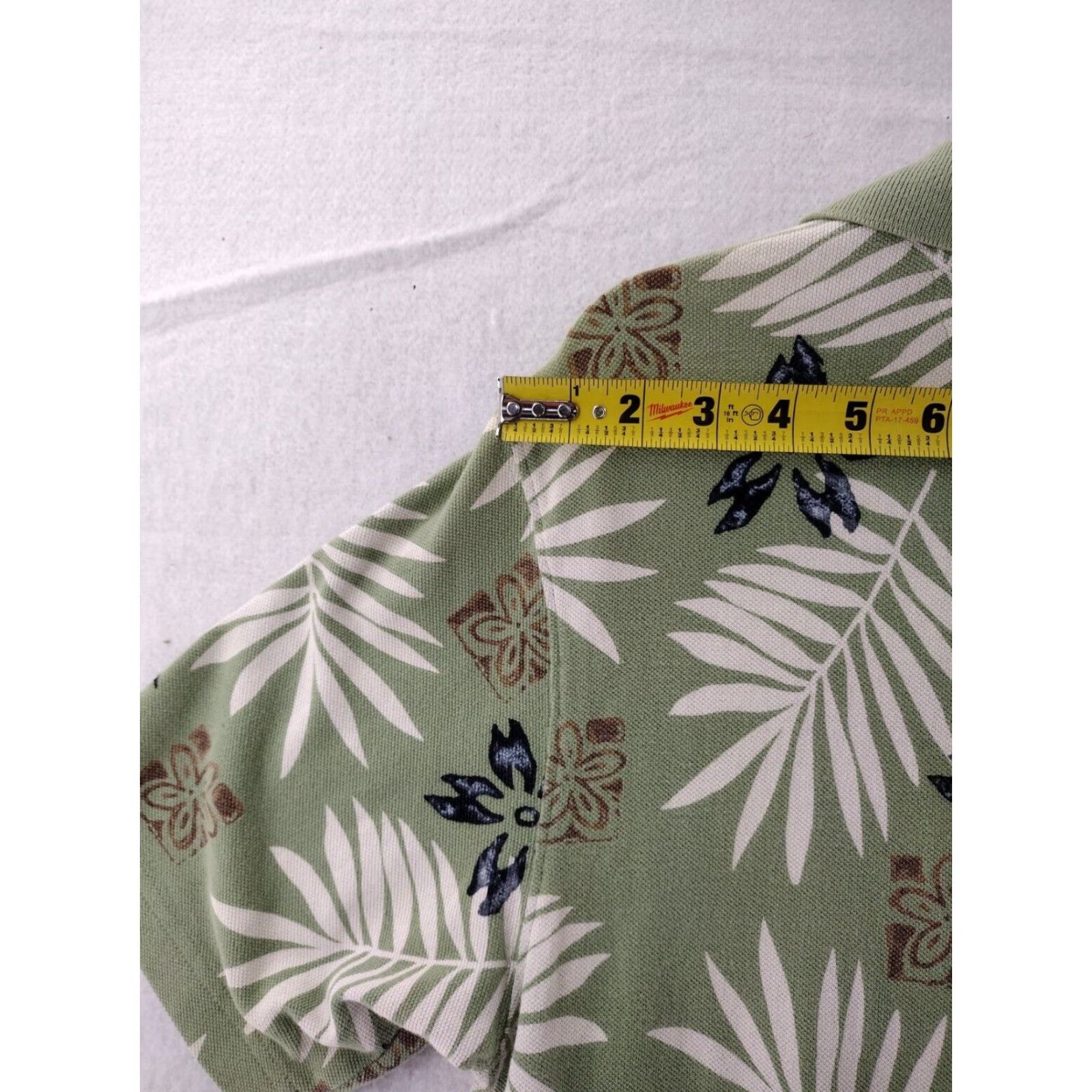 Ralph Lauren Chaps Ralph Lauren Polo Shirt Polo Hawaiian Floral Short Sleeve Aloha Green 100% Cotton MENS XL Size US S / EU 44-46 / 1 - 6 Thumbnail