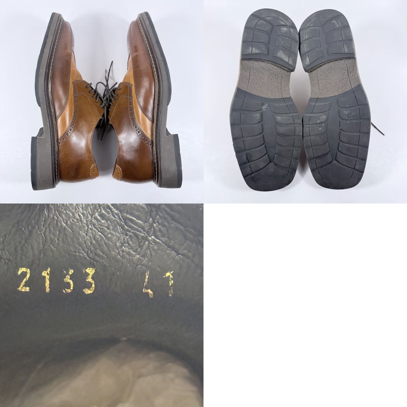 Aldo Aldo Oxford Dress Shoes Men Brown Leather Lace Up Square Toe - 41 Dress Shoes Size US L / EU 52-54 / 3 - 8 Thumbnail