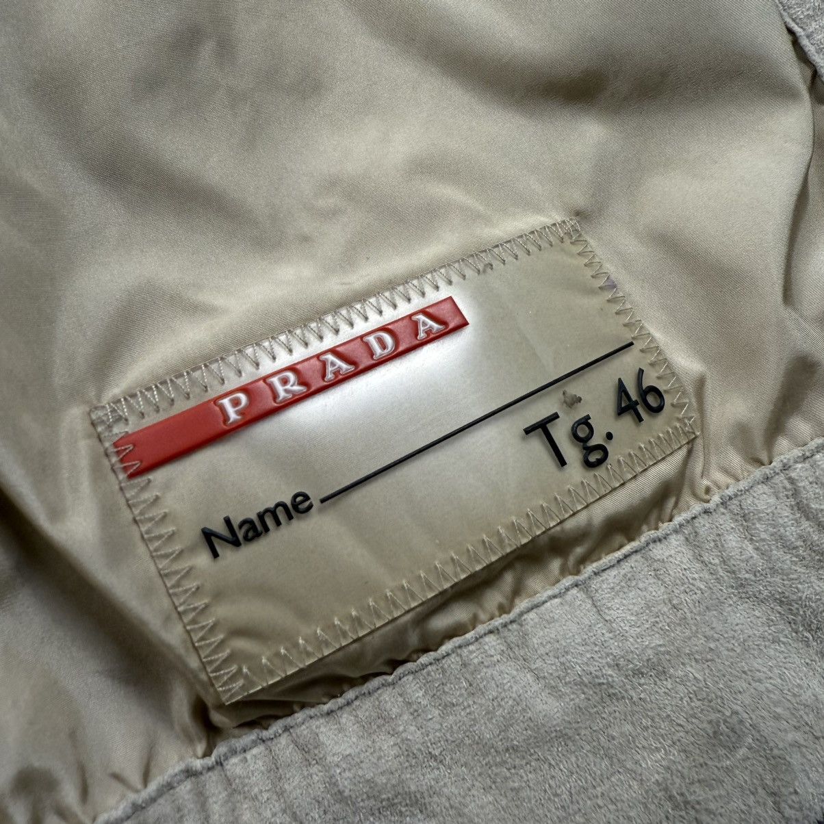 Prada × Vintage Prada beige label suede jacket Size US XS / EU 42 / 0 - 9 Thumbnail
