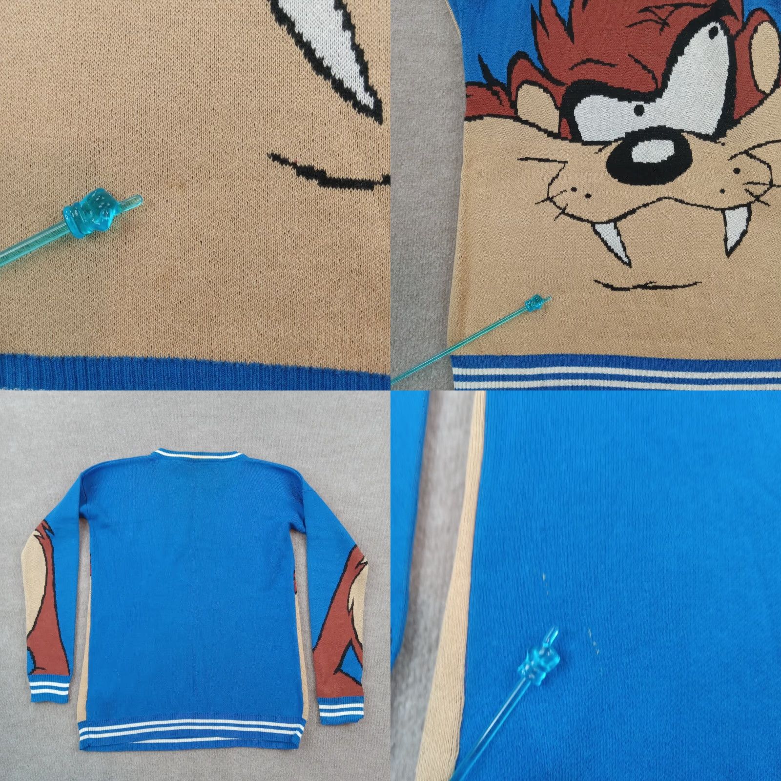 Forever 21 Forever 21 Tasmanian Devil Warner Bros Blue Crew Neck Sweater Mens Small Lightweight Pullover Size US S / EU 44-46 / 1 - 8 Thumbnail
