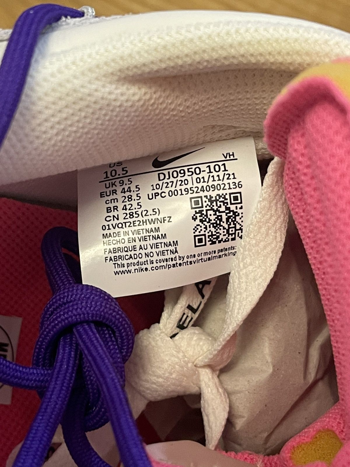 Nike × Off-White Off-White Dunk Low Nike lot 15/50 size 10.5 Size US 10.5 / EU 43-44 - 6 Thumbnail