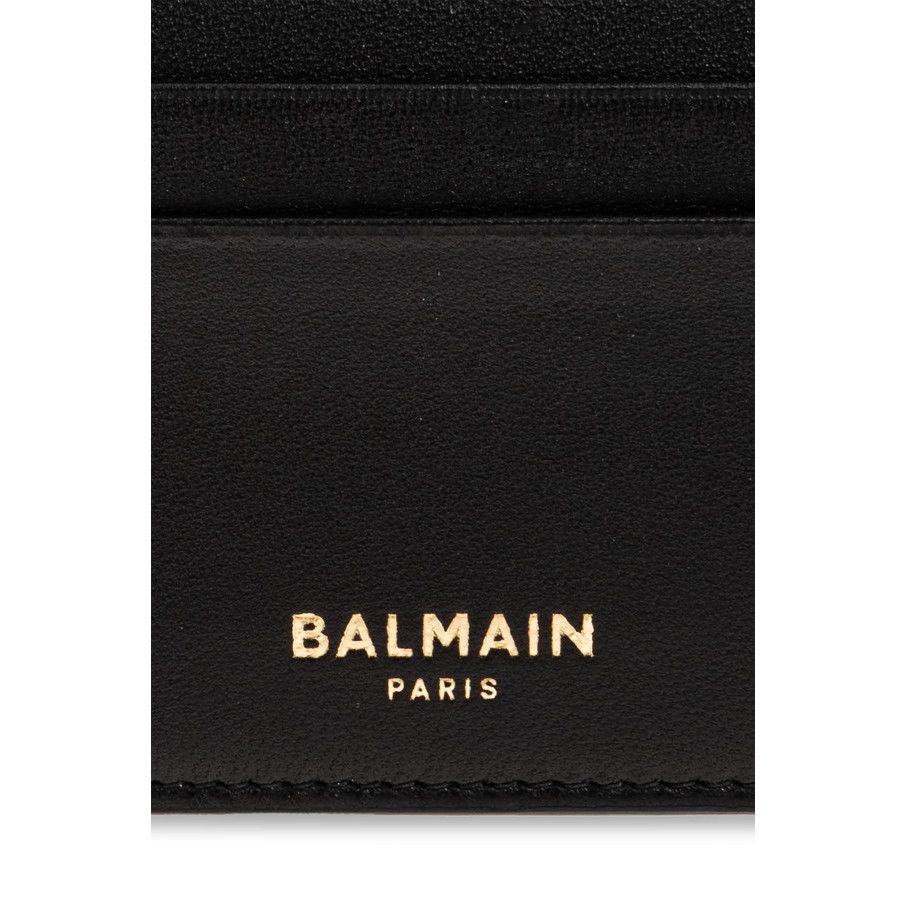 Balmain BALMAIN Black Leather Cardholder With Chain New & Authentic Size ONE SIZE - 3 Thumbnail