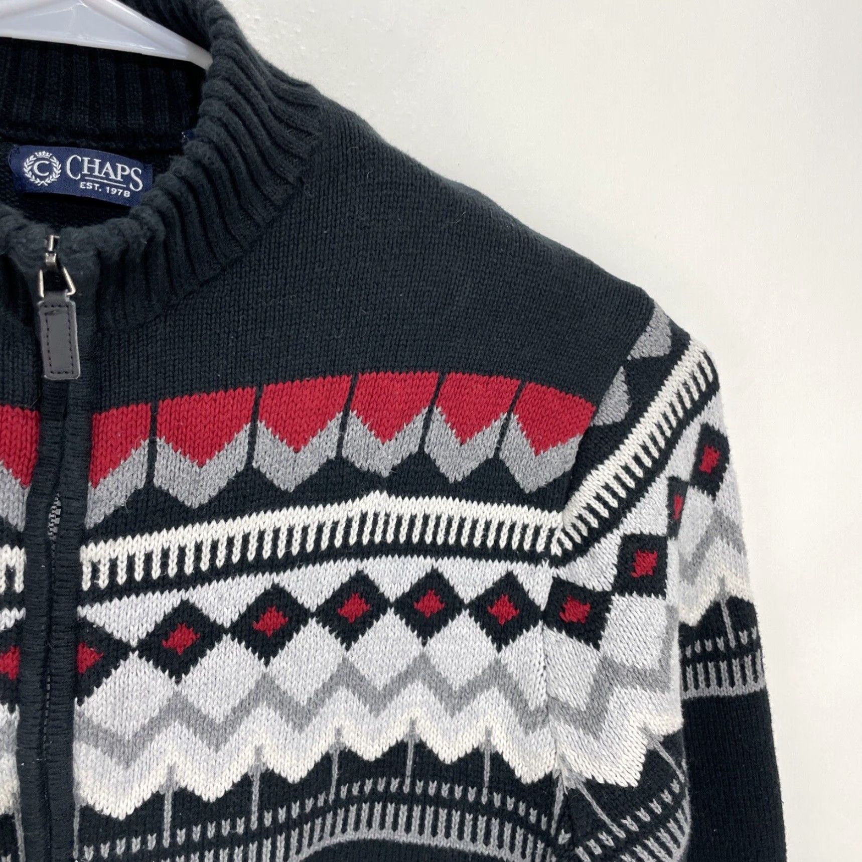 Chaps Chaps Long Sleeve Sweater Full Zip Patch Pocket Knit Cotton Jacket XXL 2XL Size US XXL / EU 58 / 5 - 5 Thumbnail