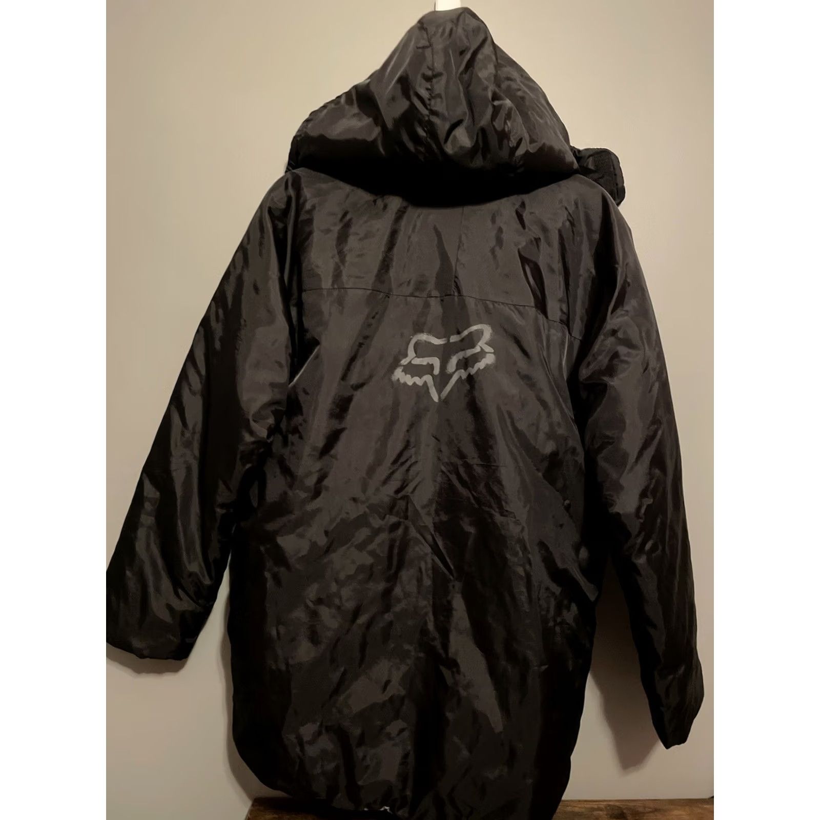 Fox Racing Fox Jacket Parka Mens Size M Black Nylon Fleece Lined Coat Racing 20063 Mens Size US M / EU 48-50 / 2 - 6 Thumbnail