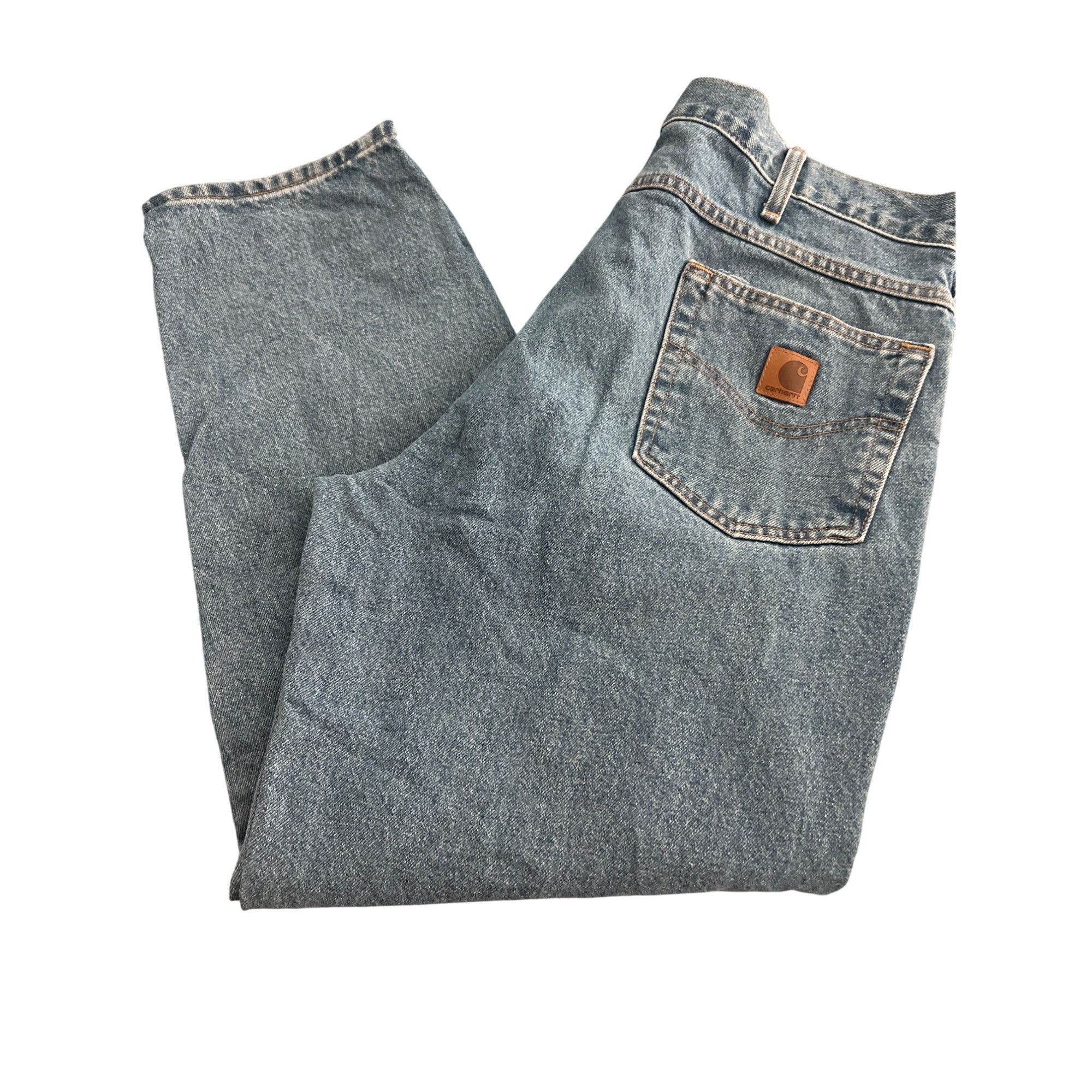 Carhartt Carhartt Mens Denim Jeans B17 Stonewash Blue Relaxed Fit 38 Size US 38 / EU 54 - 3 Thumbnail