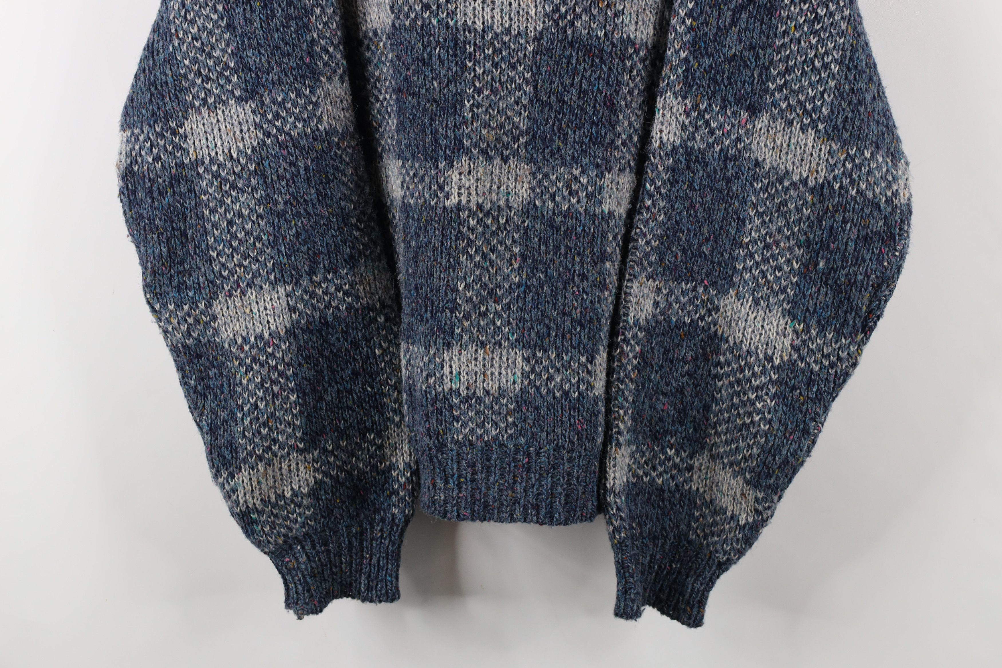 Vintage Vintage 90s Streetwear Wool Blend Knit Rainbow Fleck Sweater Size US XL / EU 56 / 4 - 3 Thumbnail