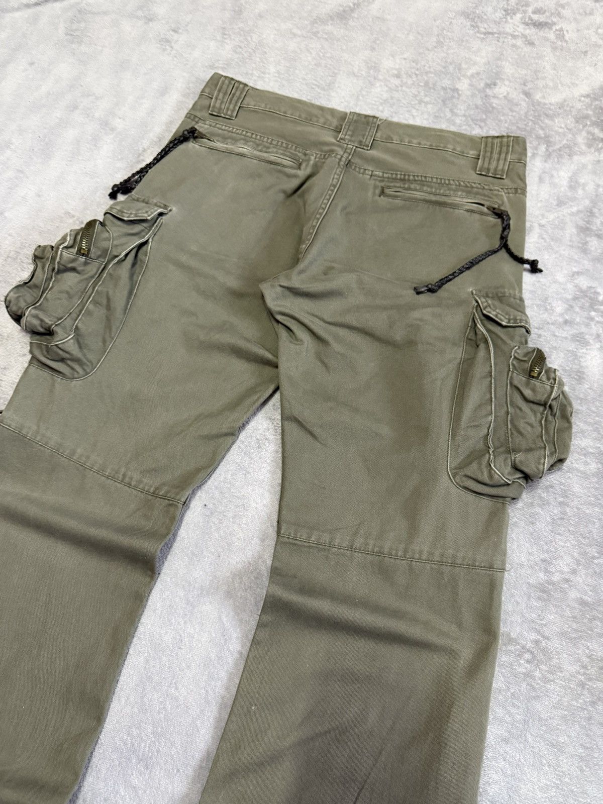 Le Grande Bleu (L.G.B.) 2000s Archive LGB Junya Kapital Style Flared Cargo Pants Size US 32 / EU 48 - 14 Thumbnail