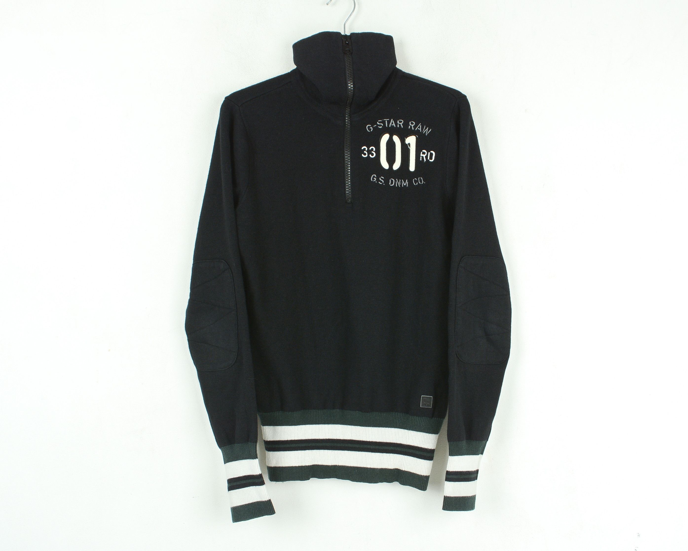 G-Star Diploma 1/2 Zip Knit Sweater S Pullover High Neck Ramie Size US S / EU 44-46 / 1 - 1 Thumbnail