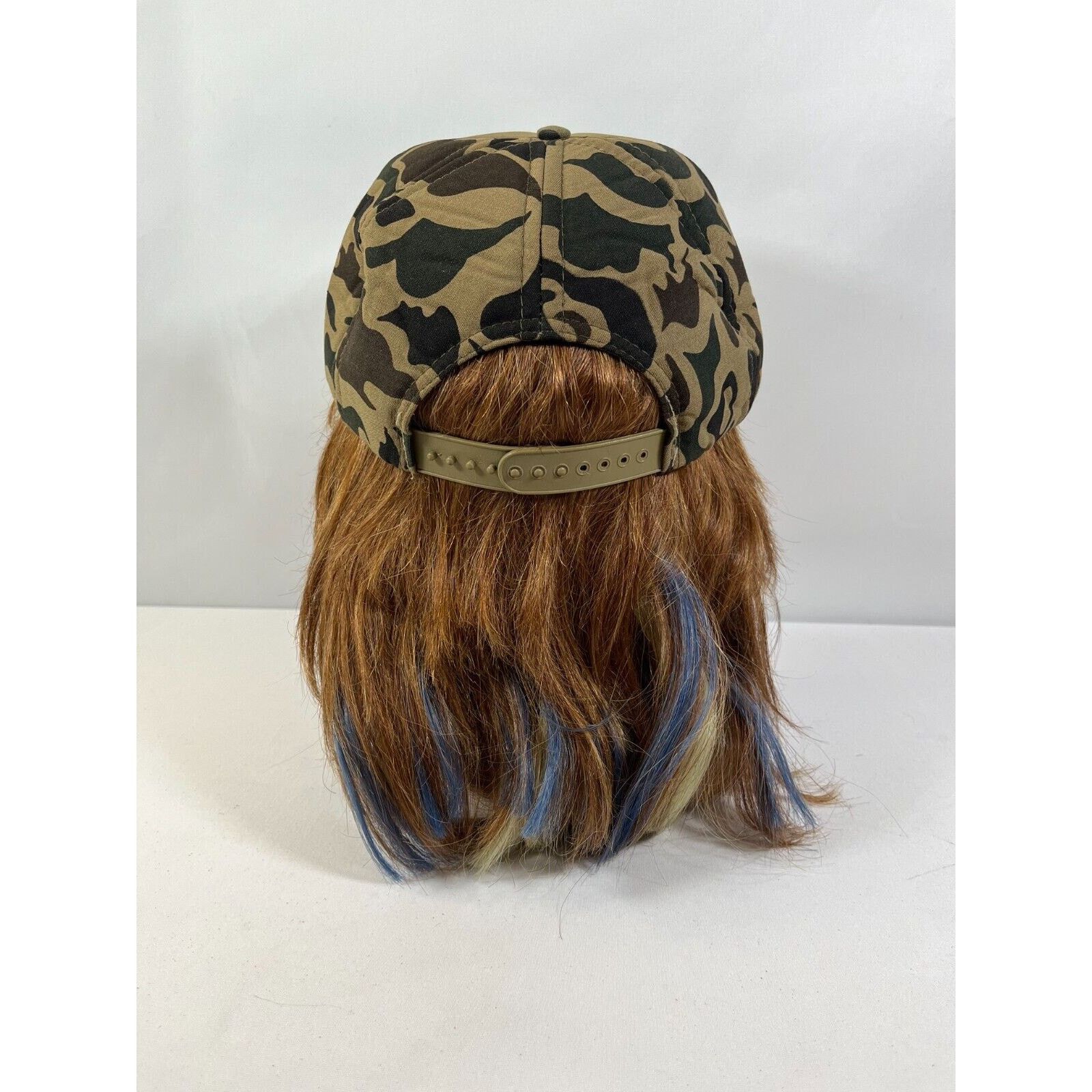 Vintage Vintage Blue Flame Camo Snapback Hat Classic Trucker Cap Size ONE SIZE - 5 Thumbnail