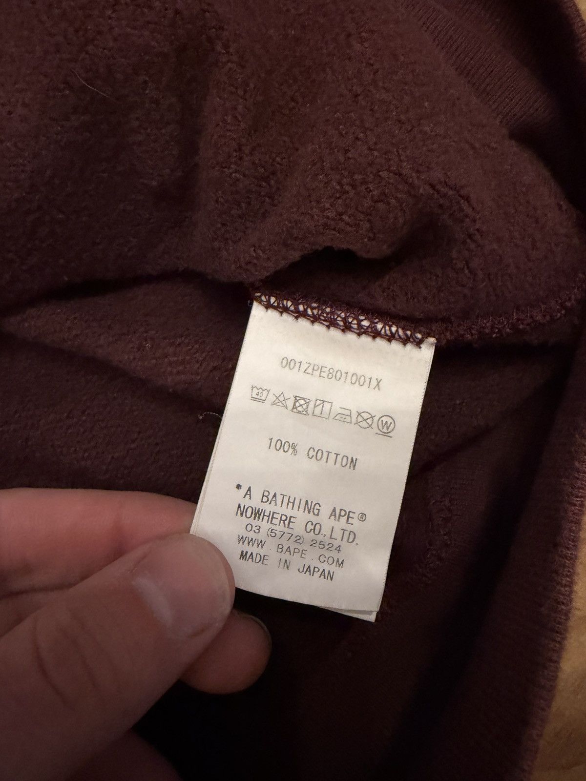 Bape Bape Burgundy / Green Camo Shark Full Zip Hoodie Size US S / EU 44-46 / 1 - 14 Thumbnail