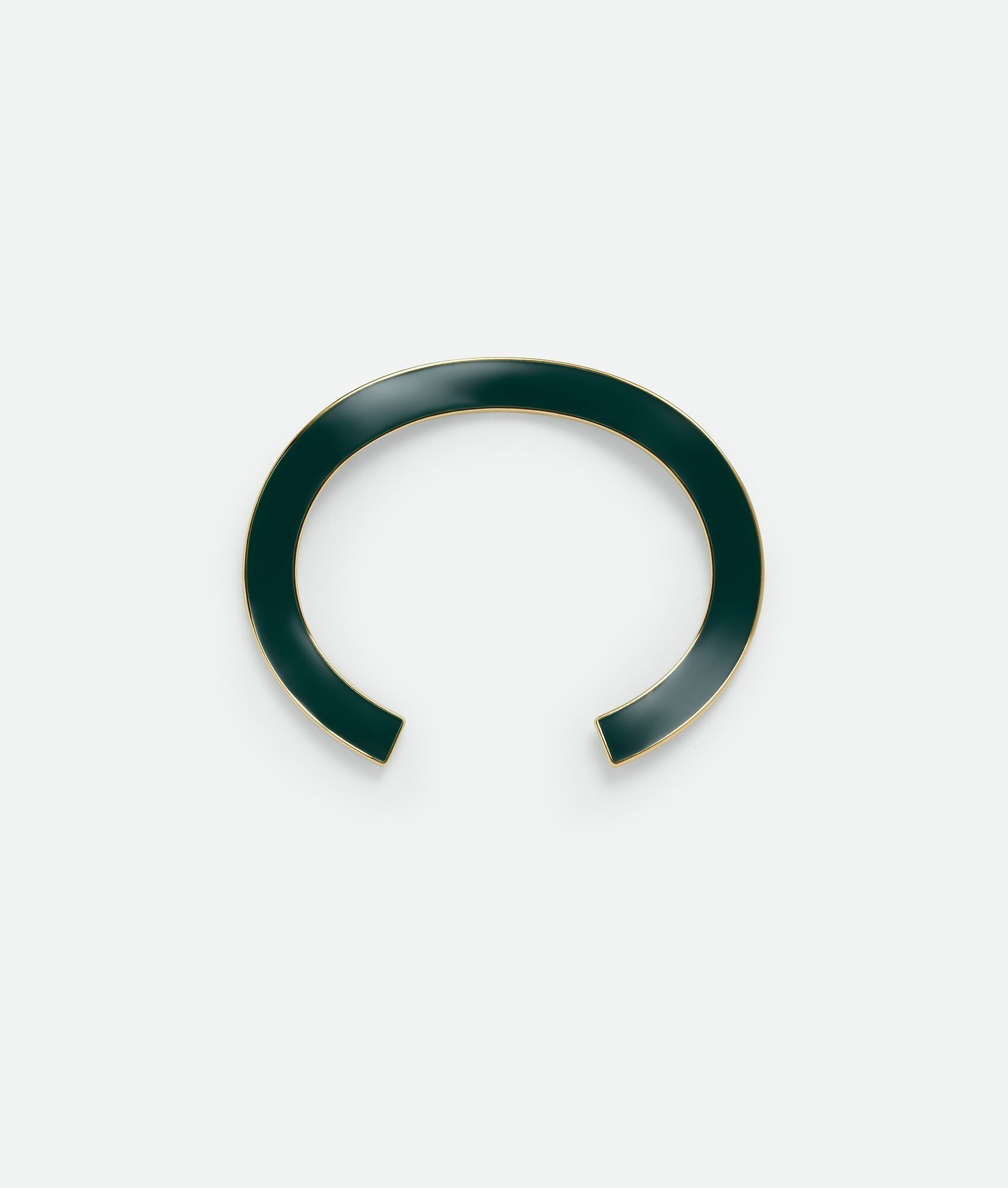 Bottega Veneta BOTTEGA VENETA Curve green & yellow silver cuff bracelet q Size ONE SIZE - 3 Thumbnail