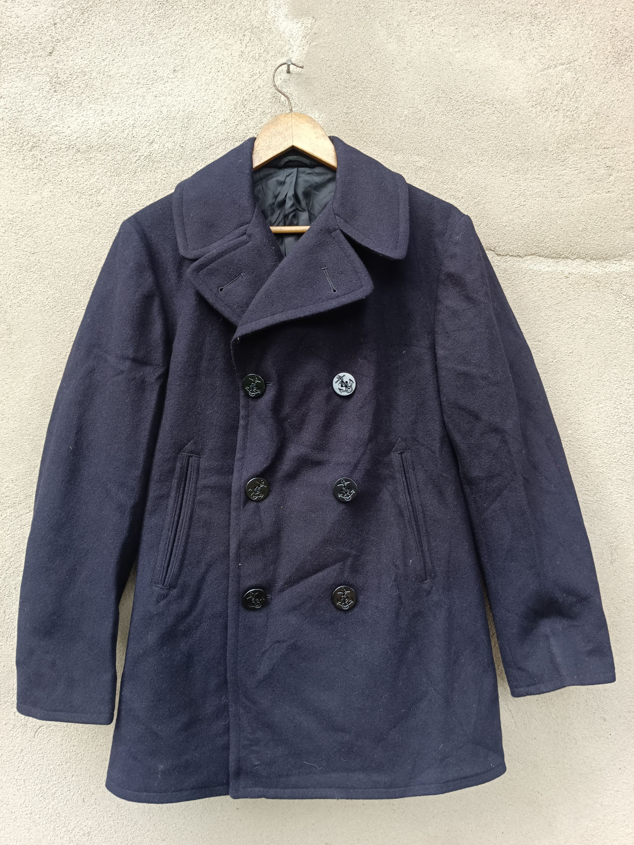 Vintage Vintage US NAVY Kersey Overcoat Men’s Wool Peacoat 38R Size US L / EU 52-54 / 3 - 2 Thumbnail