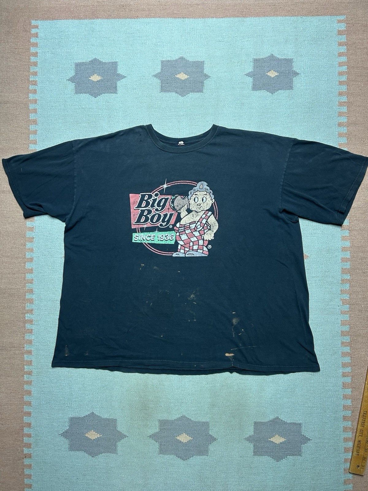 Vintage Vtg t shirt big boy fast food restaurant fade y2k burger 4XL Size US XXL / EU 58 / 5 - 1 Thumbnail