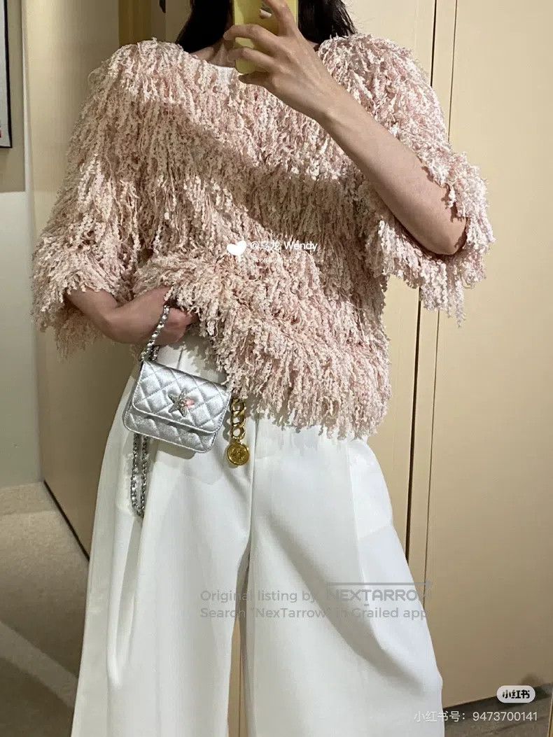 Chanel Chanel Waterfall series pink tassel short sleeves Size XS / US 0-2 / IT 36-38 - 9 Thumbnail