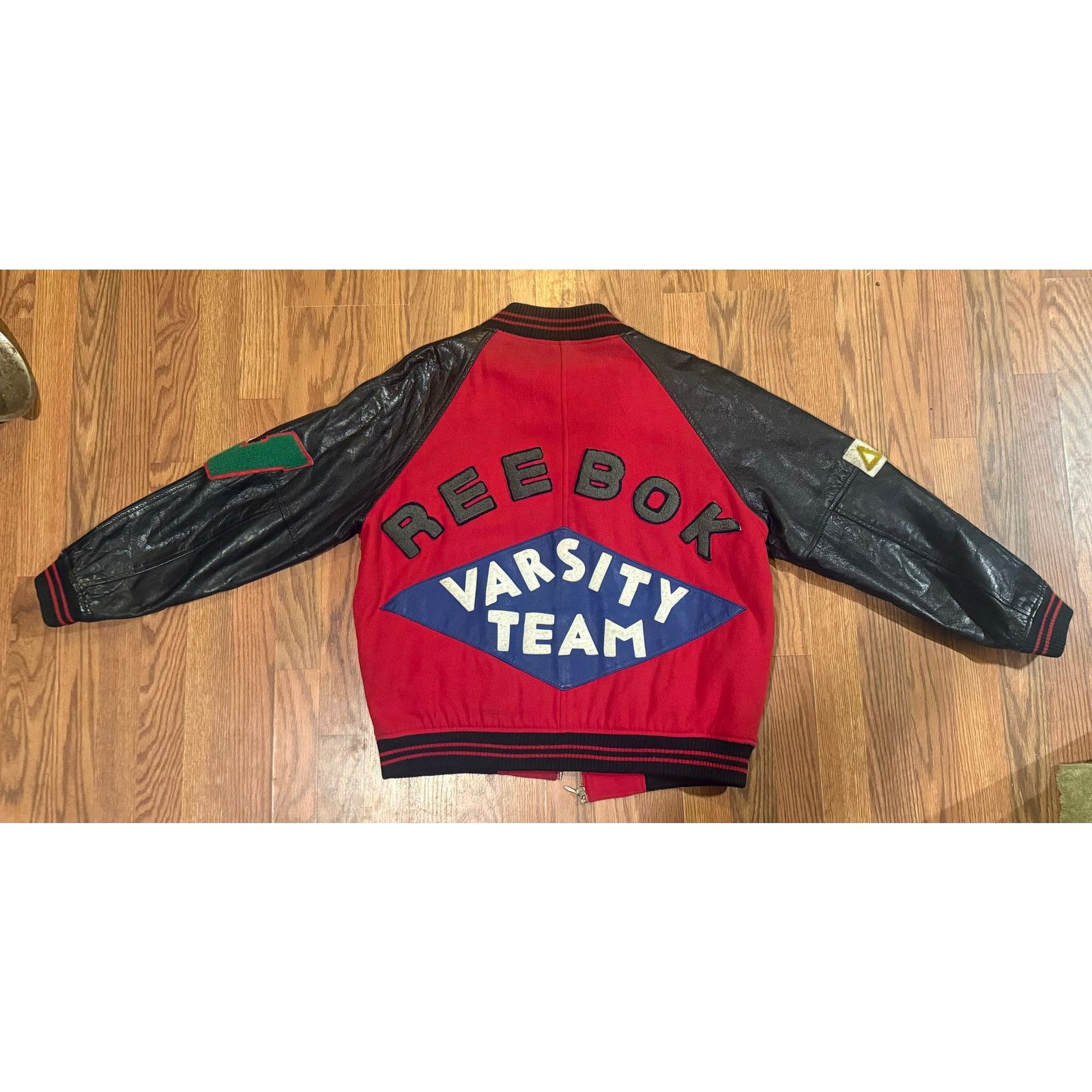 Reebok Vintage 80s–90s Reebok Varsity Jacket | Wool & Leather Size US M / EU 48-50 / 2 - 8 Thumbnail