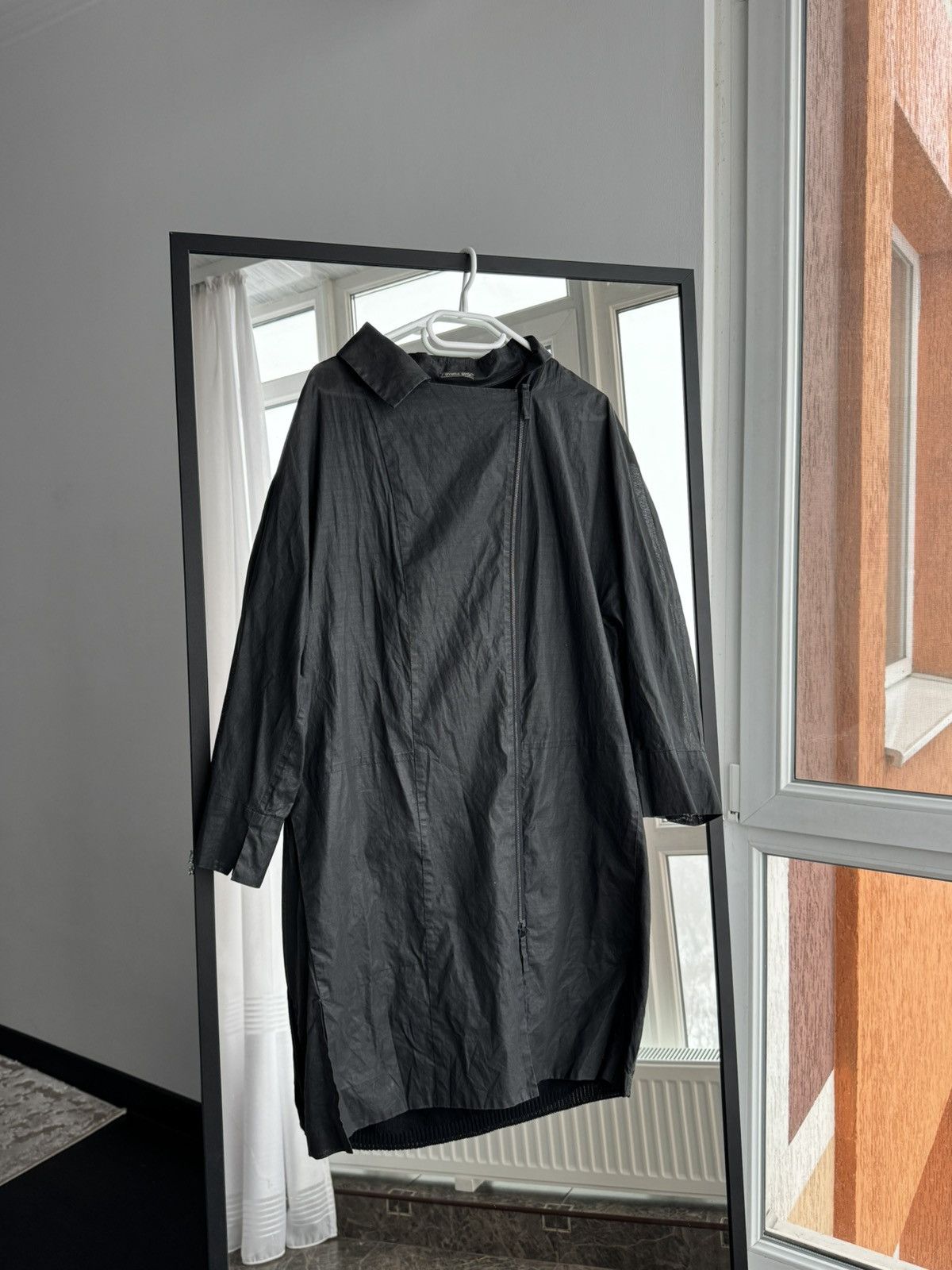 Vintage Annette Gortz Avant Garde Trench Coat Jacket Sz L