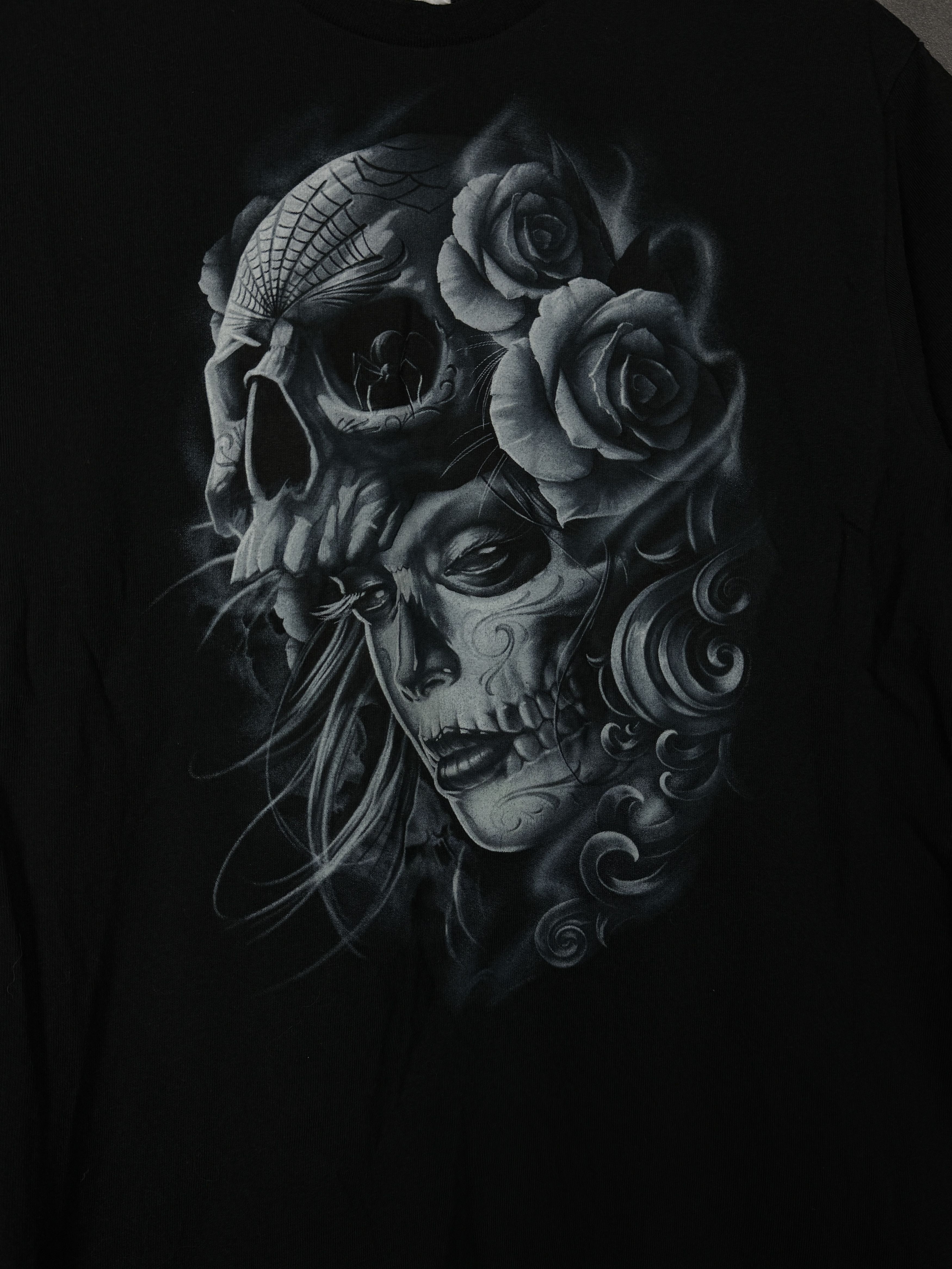 Delta Vintage Delta t-shirt skull print woman Mexican style retro Size US M / EU 48-50 / 2 - 2 Thumbnail