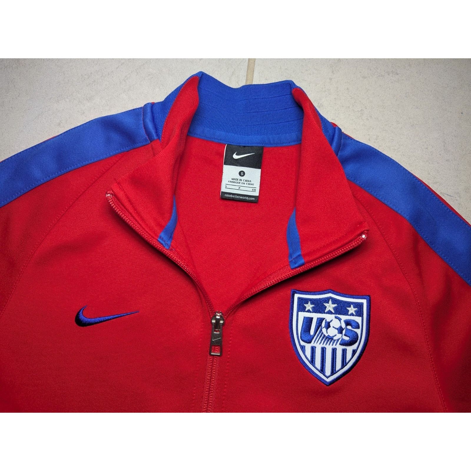 Nike Nike Men's Small USA Soccer Zip Jacket 2014 World Cup USMNT Size US S / EU 44-46 / 1 - 4 Thumbnail