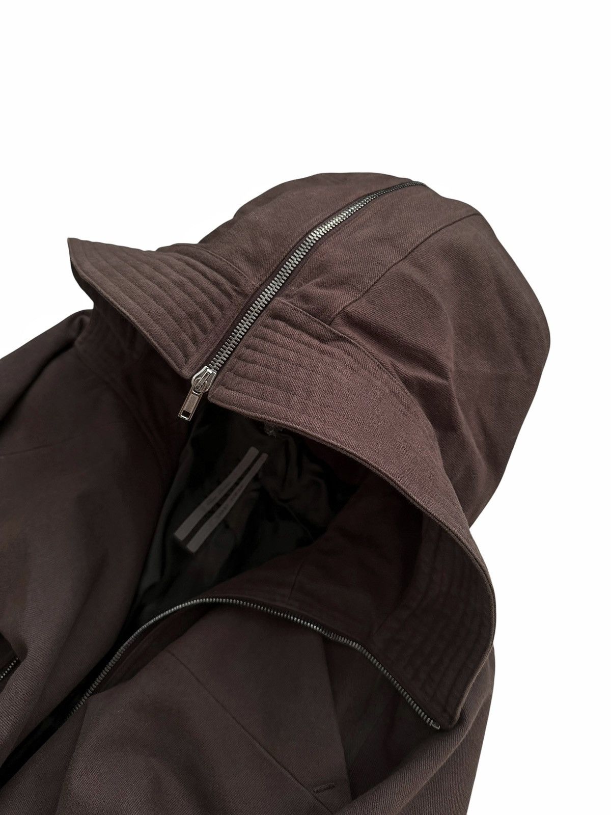 Rick Owens RARE 2019 Larry GIANT Sisy Suede Panel Parka Size US M / EU 48-50 / 2 - 6 Thumbnail