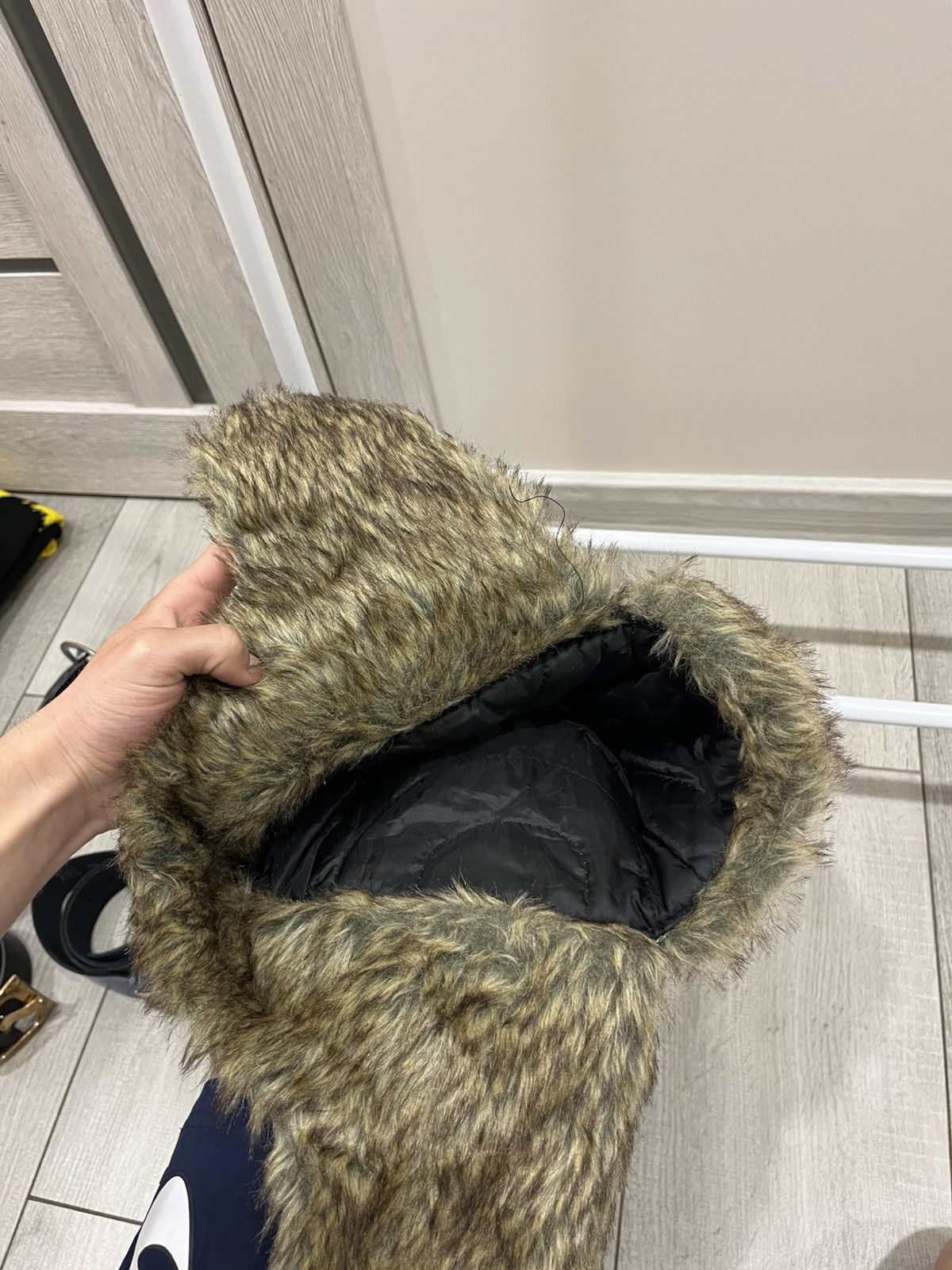 Vintage Y2K Vintage Avant Garde Hat Ushanka Fur Streetwear Style Alt Size ONE SIZE - 4 Thumbnail