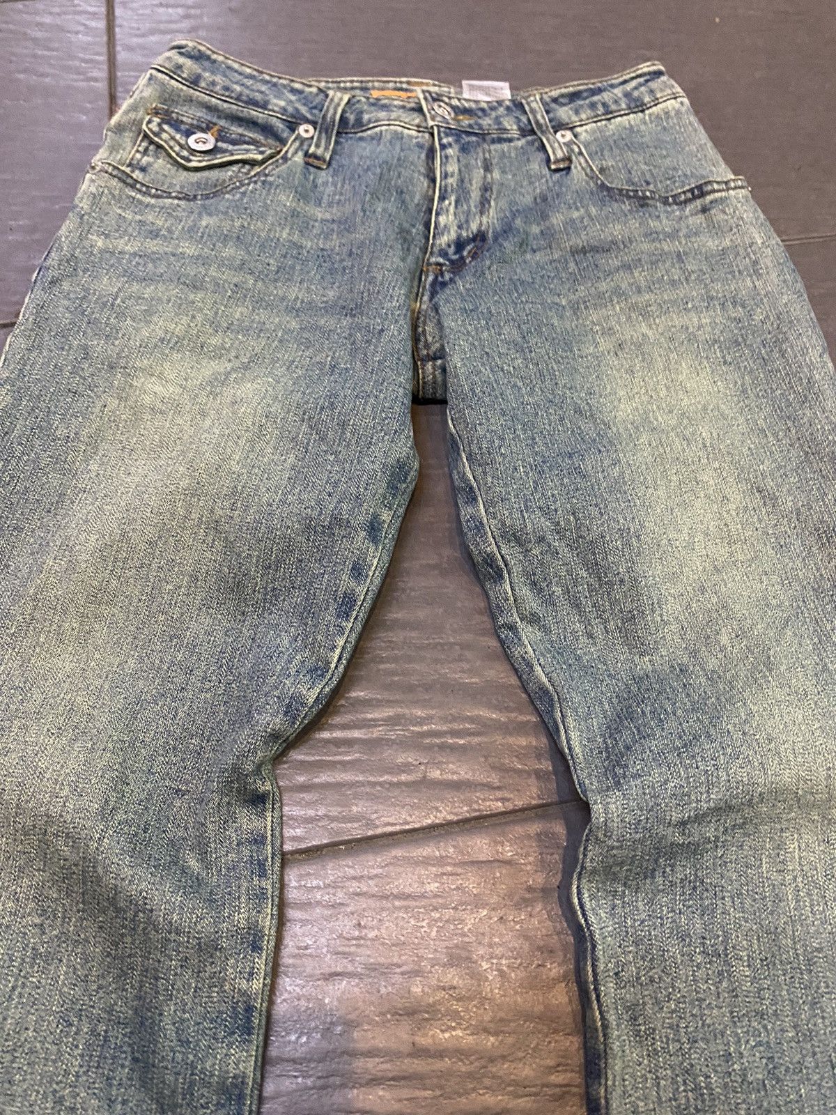 Designer Flare jeans wave list low Boot Cut Size 27" / US 4 / IT 40 - 3 Thumbnail