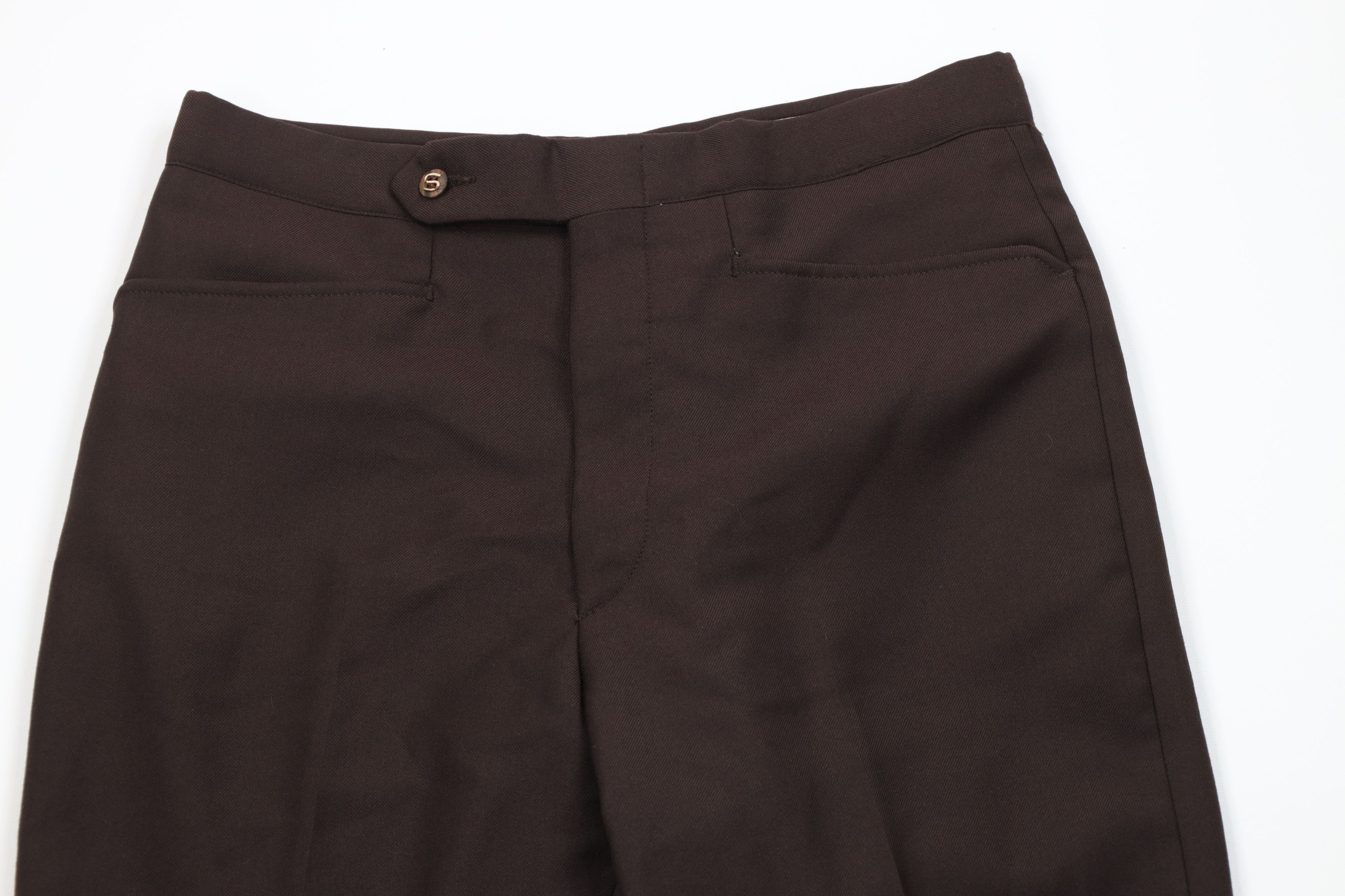Vintage Vintage 70s Streetwear Flared Wide Leg Chino Pants Brown USA Size US 30 / EU 46 - 2 Thumbnail