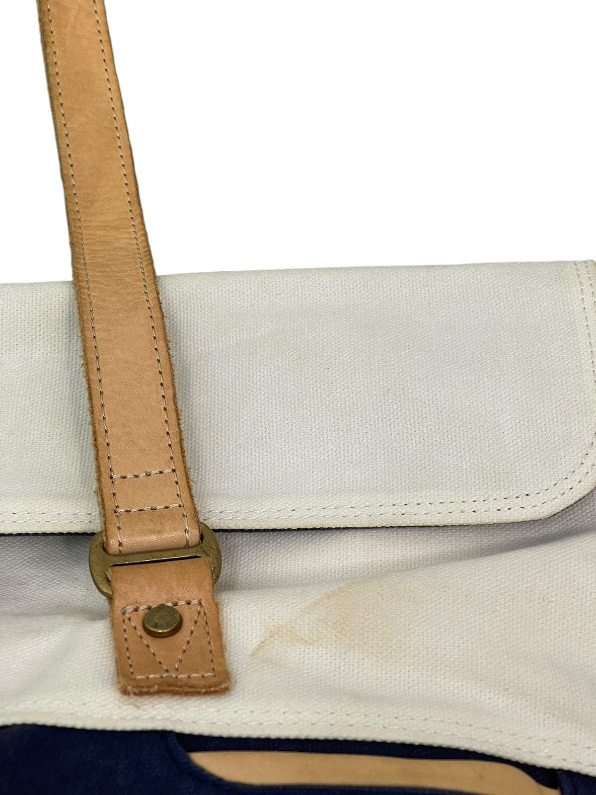 MasterPiece Cotton Canvas Leather Masterpiece Japan Tote Bag 9🟩 Size ONE SIZE - 11 Thumbnail