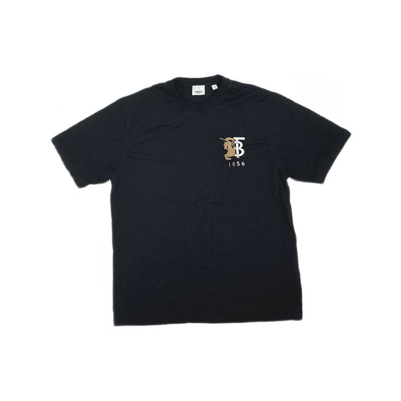 Burberry Burberry Black Short Sleeve Horse T-Shirt 0079 Size US M / EU 48-50 / 2 - 1 Thumbnail