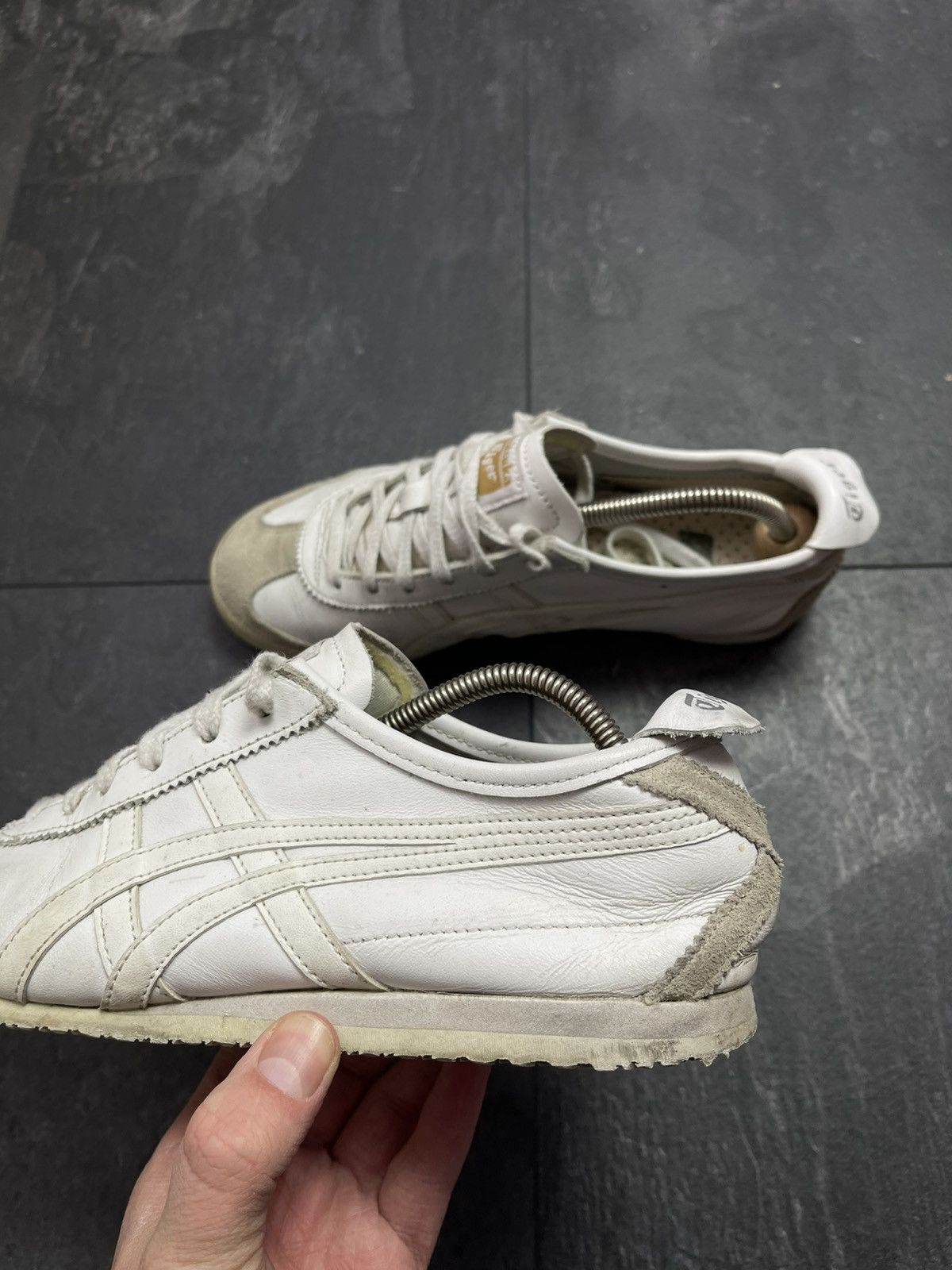 Streetwear Vintage asics onitsuka tiger leather sneakers Size US 5.5 / EU 38 - 10 Thumbnail