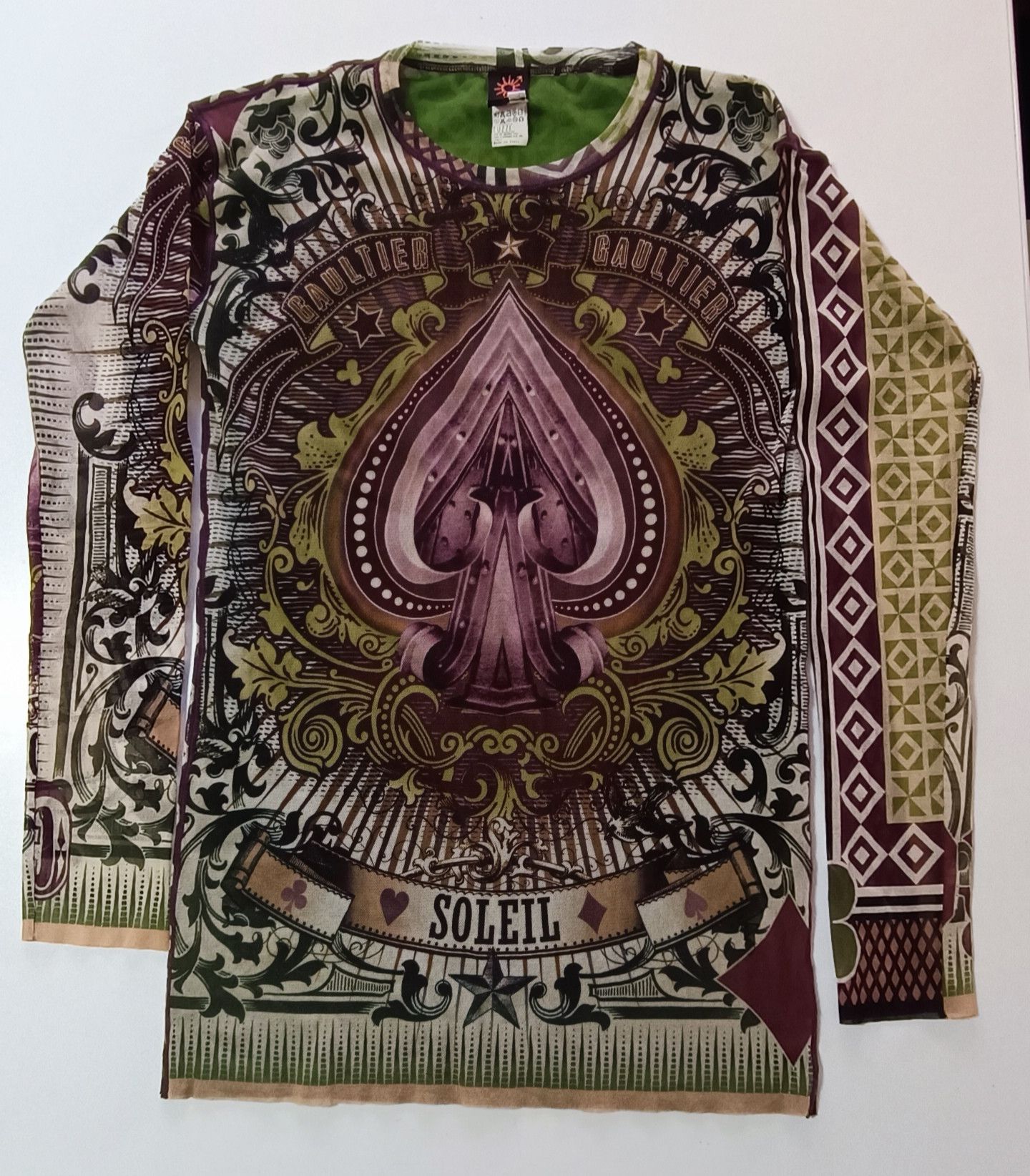 Jean Paul Gaultier 2000's - Poker nylon mesh top Size US S / EU 44-46 / 1 - 25 Thumbnail