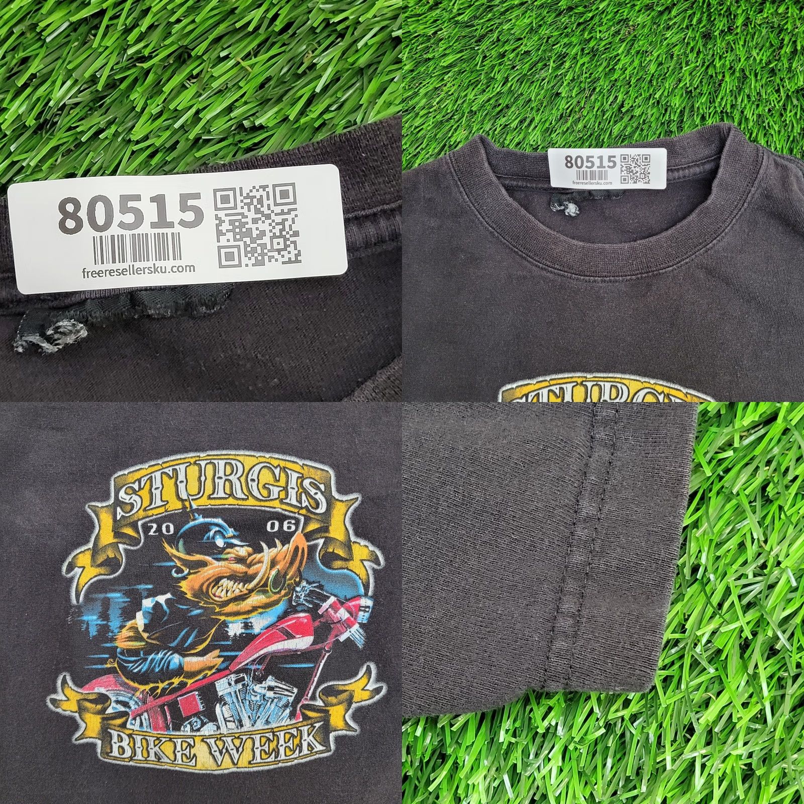 Vintage Sturgis Biker Week Shirt Medium Black Shirt Mens 2000s Graphics Logo Short Sleeve Crew Neck Cotton Polyester Size US M / EU 48-50 / 2 - 8 Thumbnail