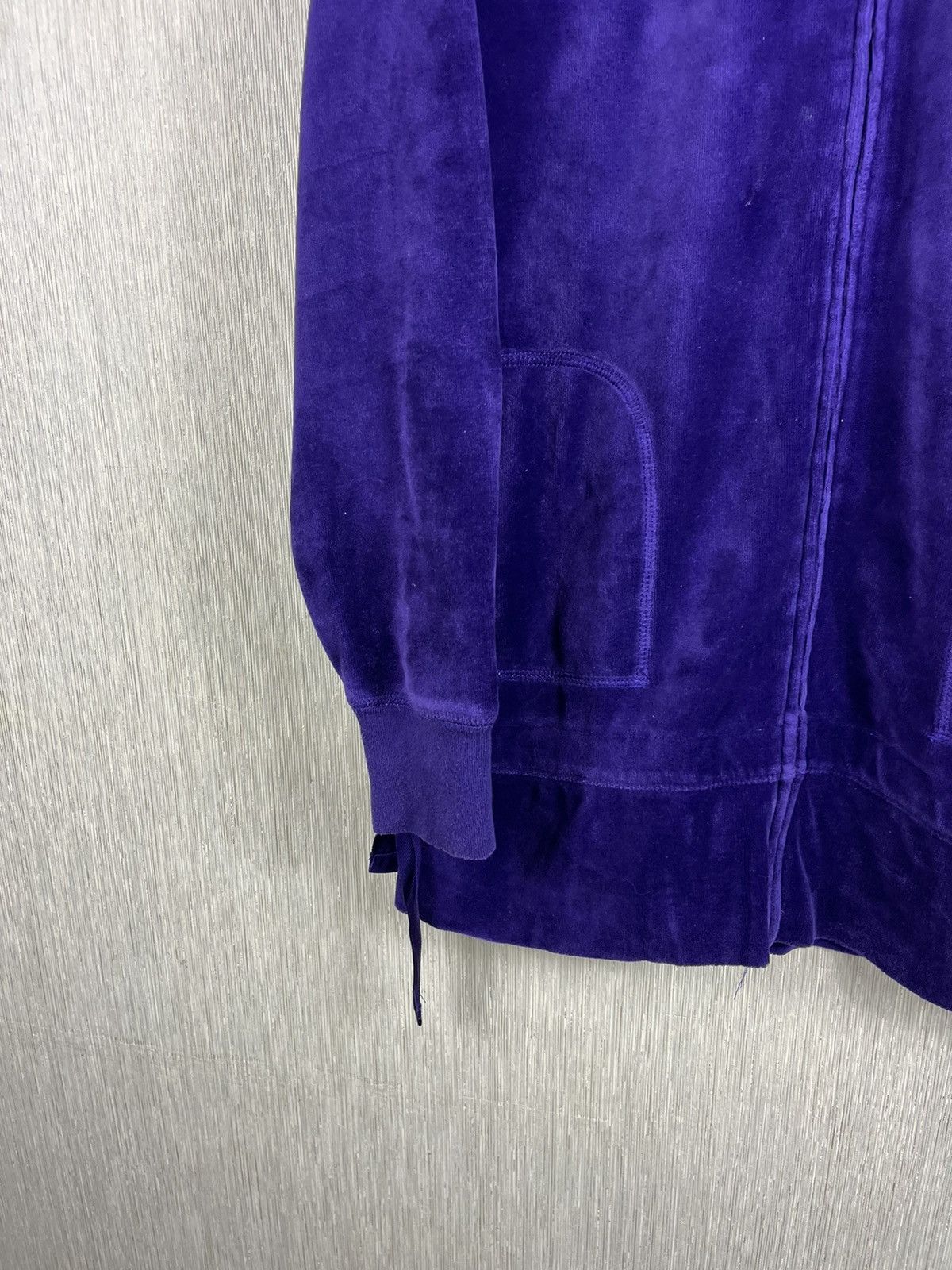Polo Ralph Lauren × Ralph Lauren × Vintage Vintage Ralph Lauren velvet track top zip y2k sweatshirt Size L / US 10 / IT 46 - 7 Thumbnail